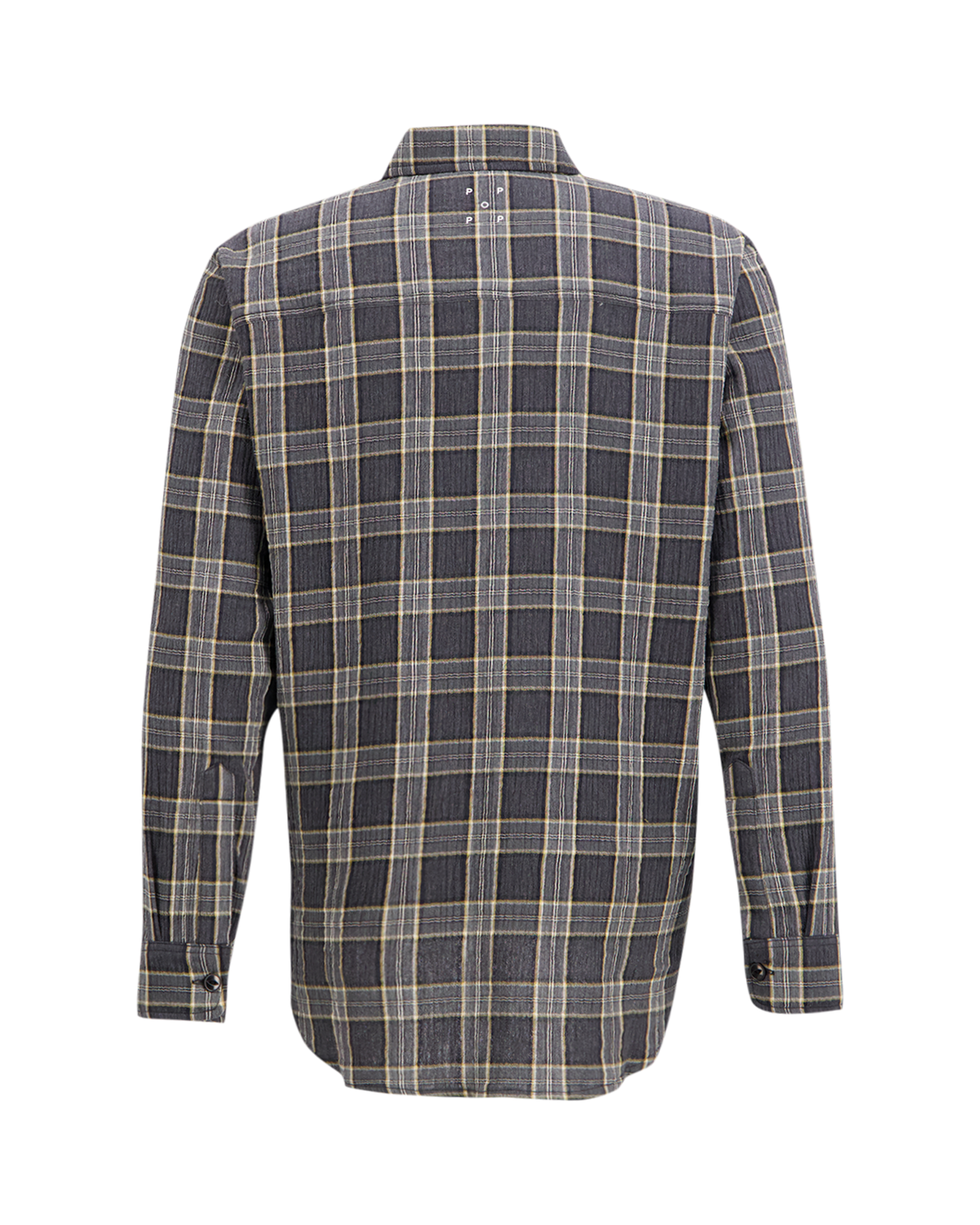 POP Trading Company Checked Shirt GRIJS 2