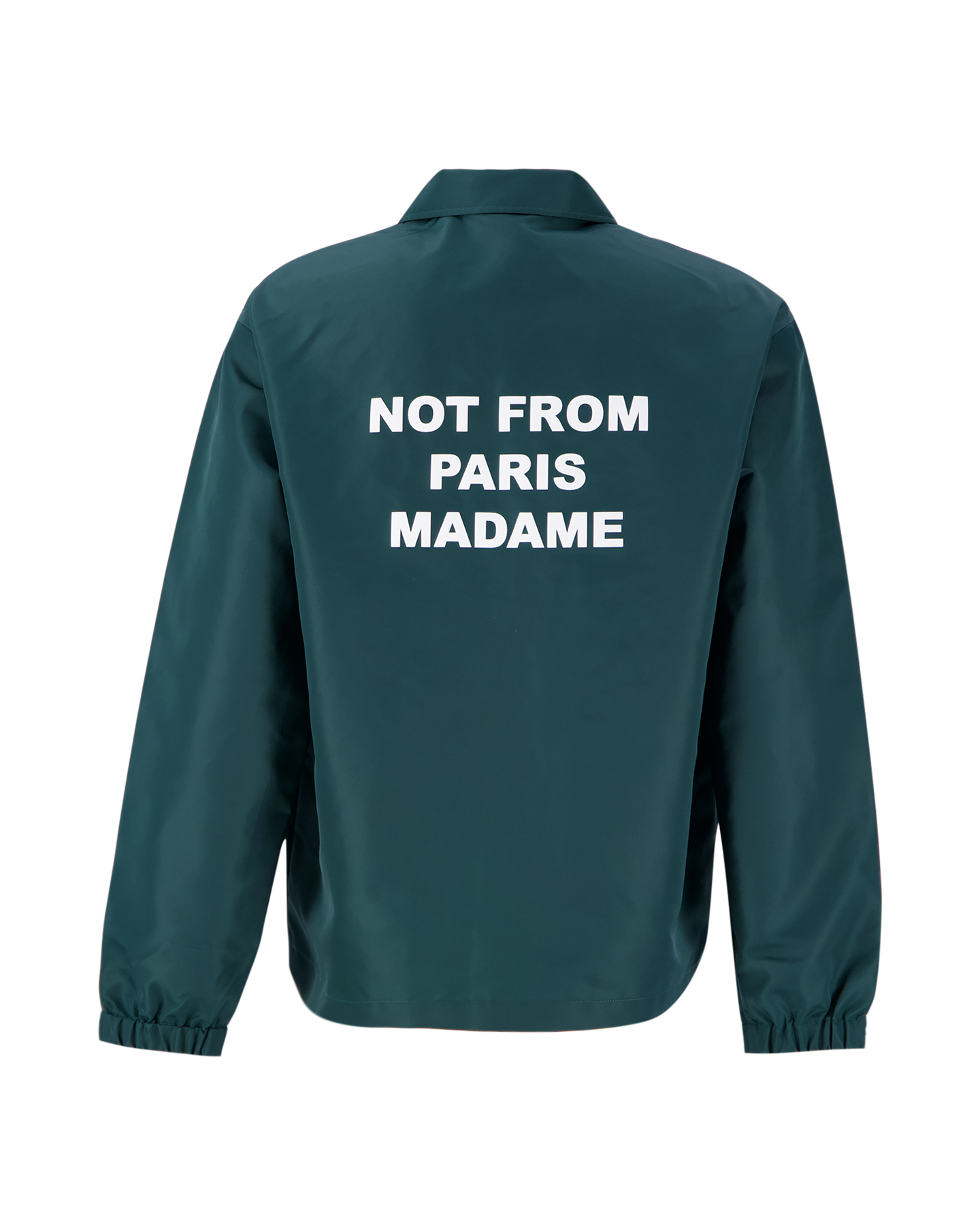 Drole de Monsieur La Veste Slogan GROEN 1