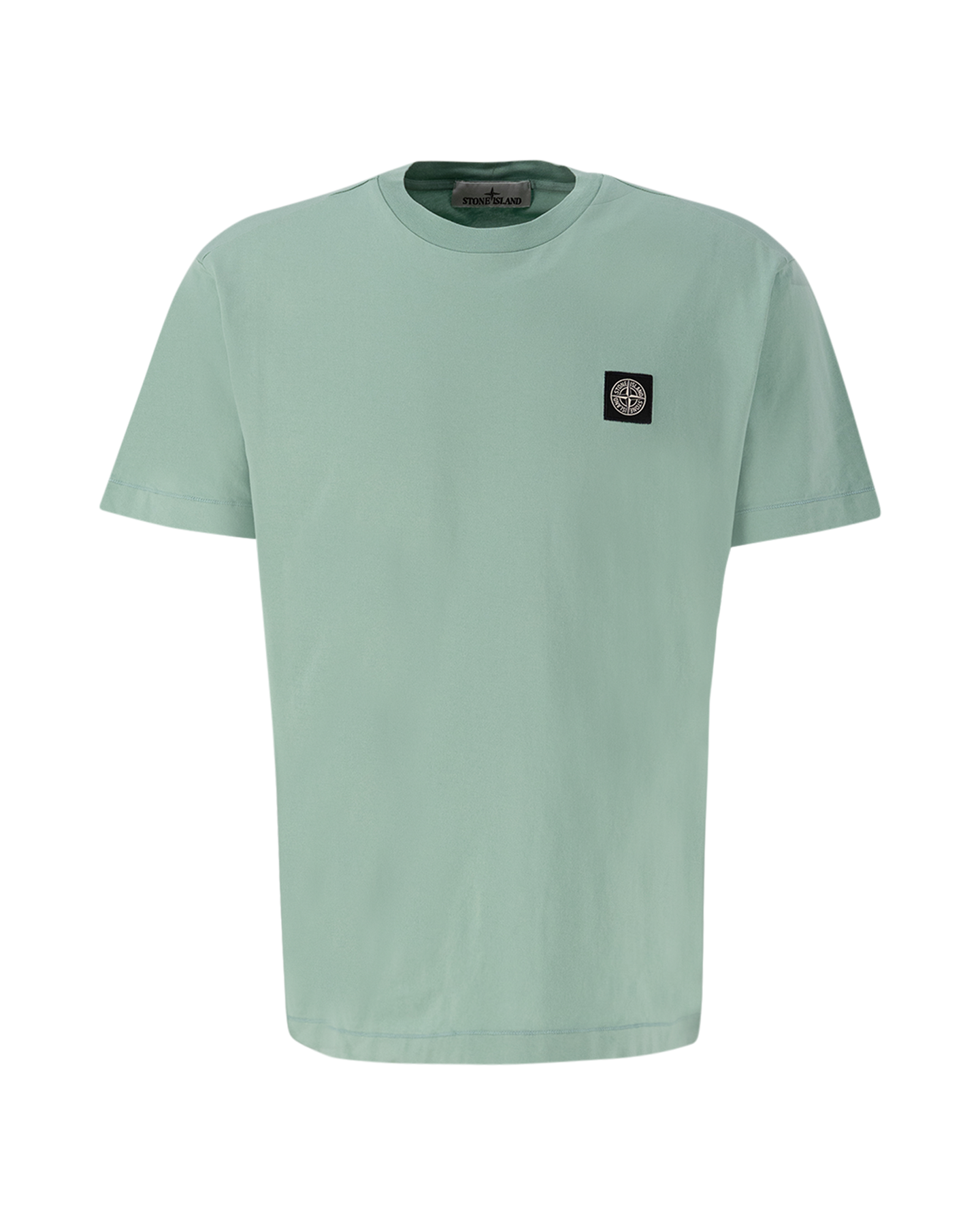 Stone Island 24113 60/2 Cotton Jersey Garment Dyed T-Shirt LICHTGROEN 1