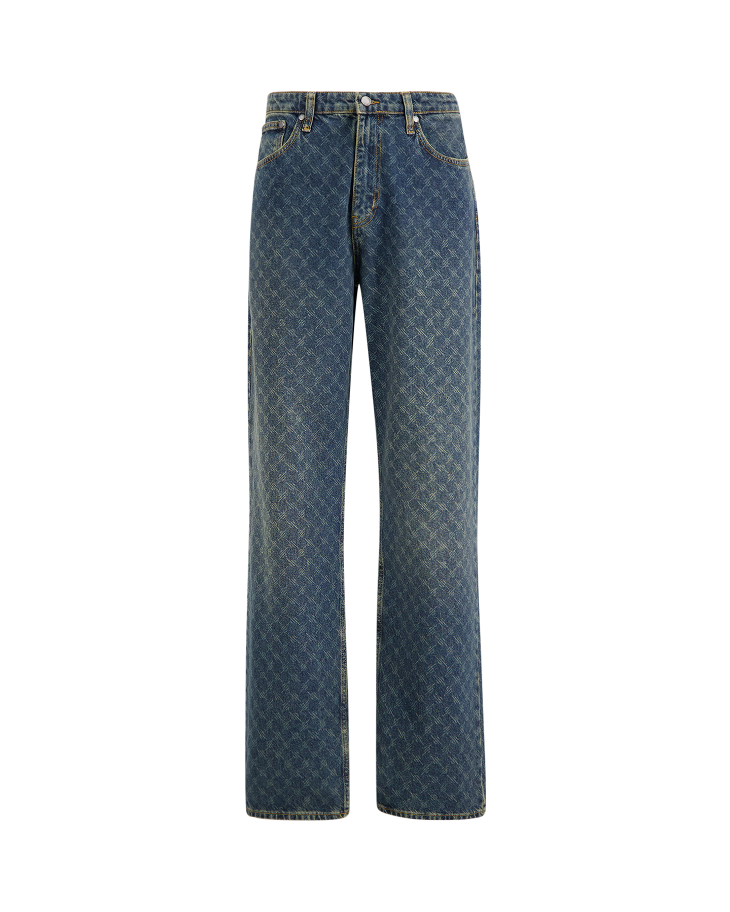 Daily Paper amba monogram jeans v2 BLAUW 1