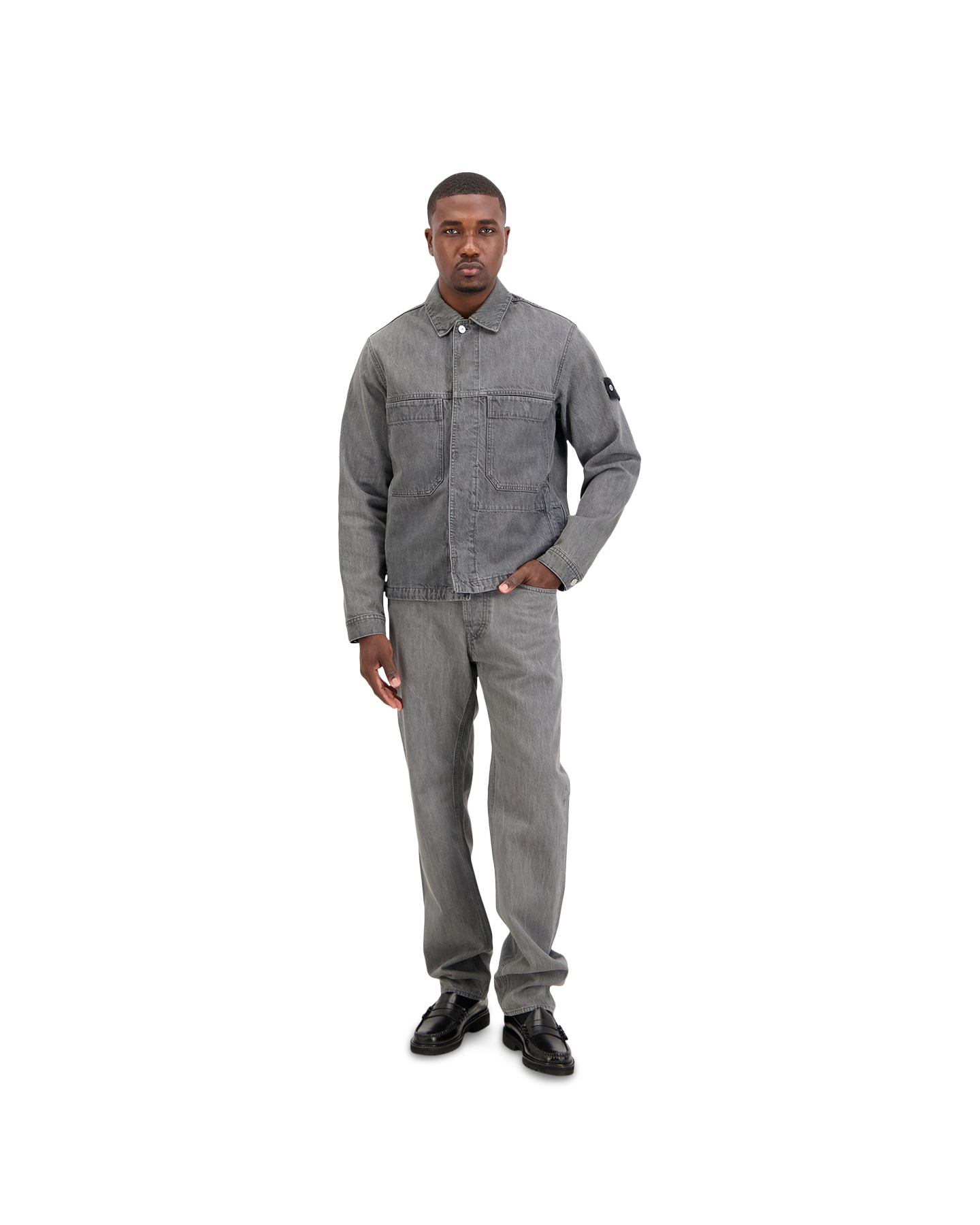 Stone Island 4100006 Biker Jas GRIJS 3