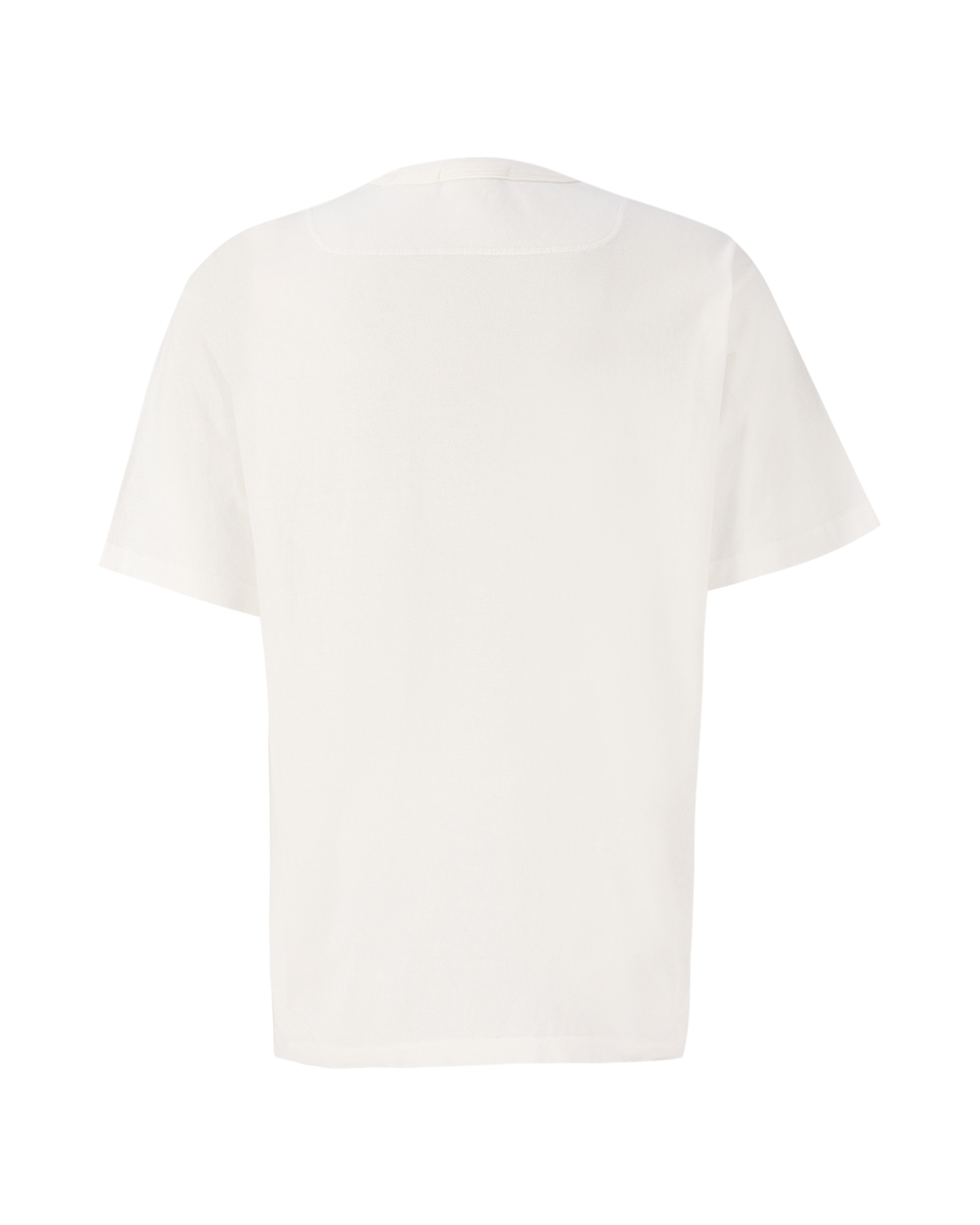 Stone Island 20457 Organic Cotton Garment Dyed 'Fissato' Effect T-Shirt WIT 2