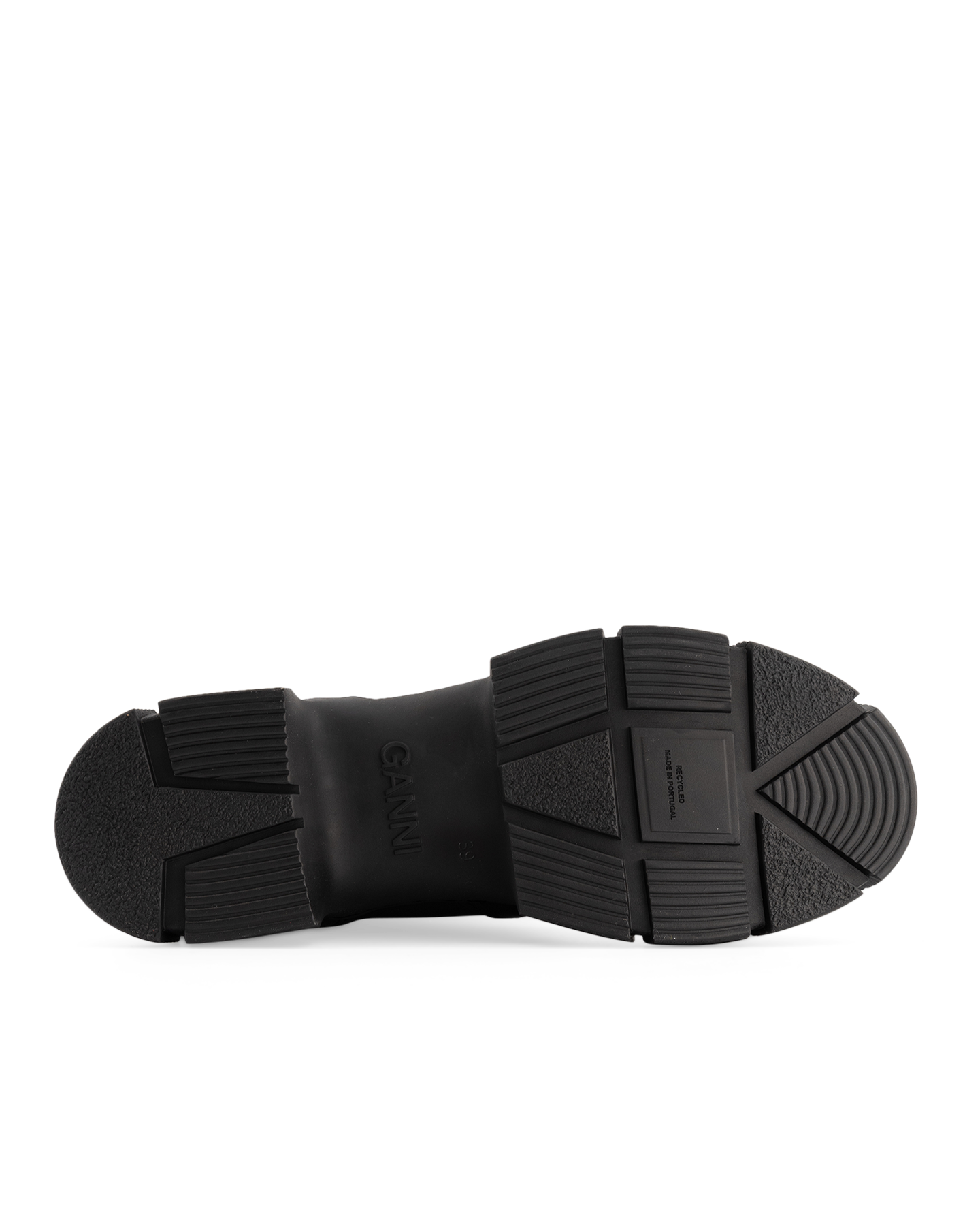 Ganni Recycled Rubber Country Boot Black | Coef