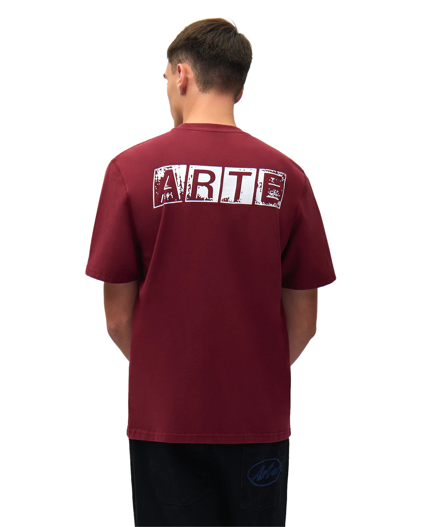 Arte Antwerp Faded Back Print T-Shirt ROOD 3
