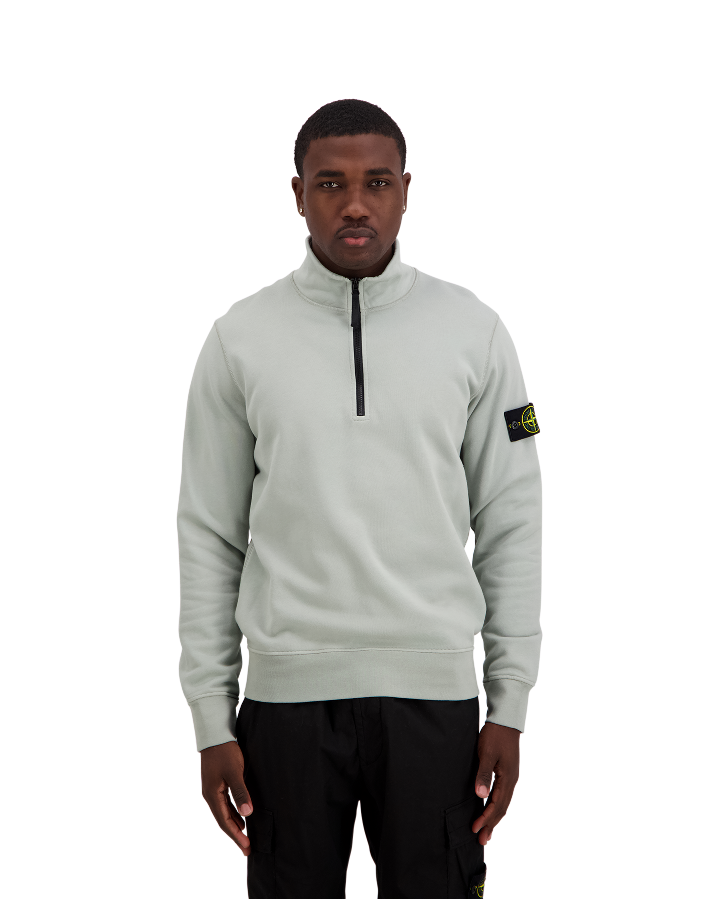 Stone Island S0051 Half Zip Sweater GROEN 4
