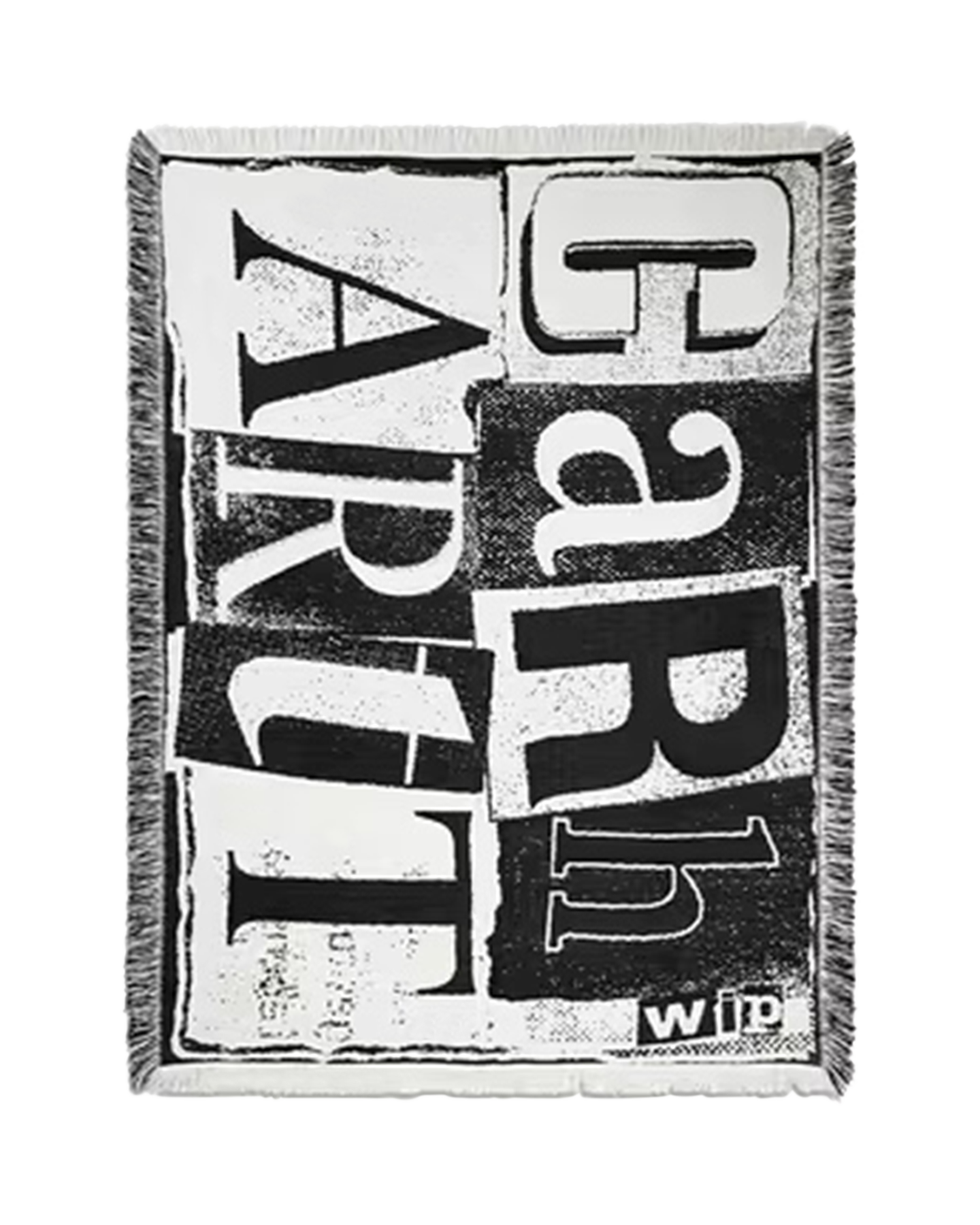 Carhartt Letterpress Blanket ZWART 1