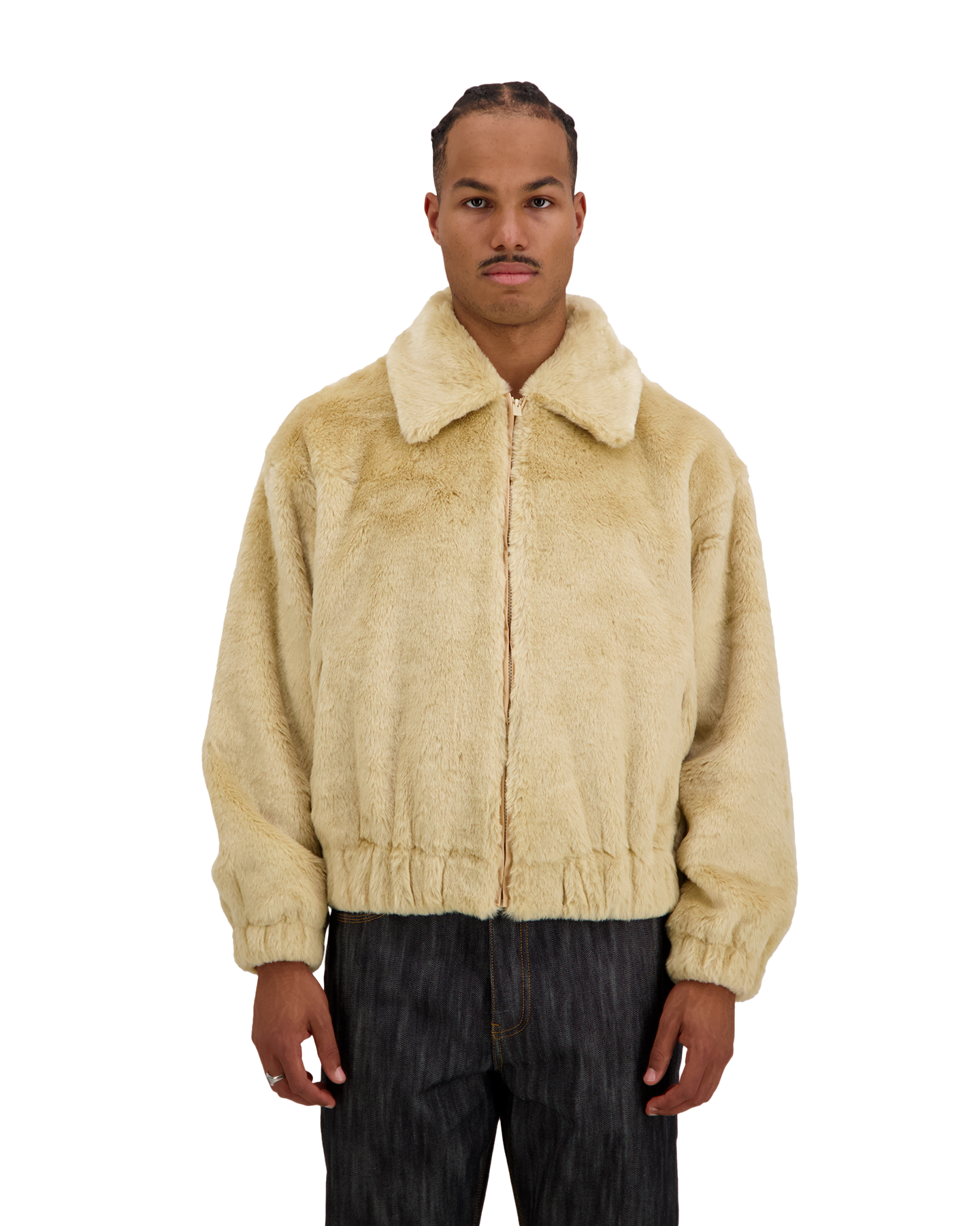 Drole de Monsieur La Fausse Fourrure Slogan BEIGE 4