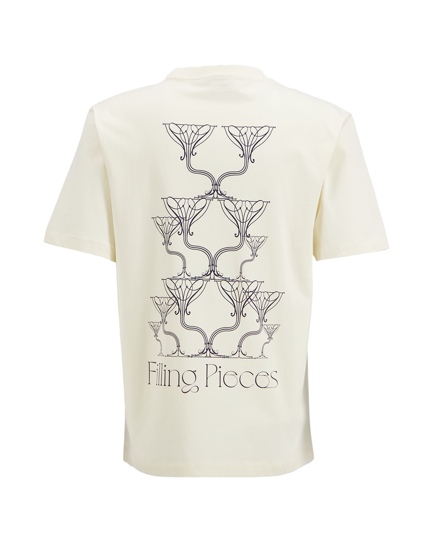 Filling Pieces T-shirt Champagne WIT 1