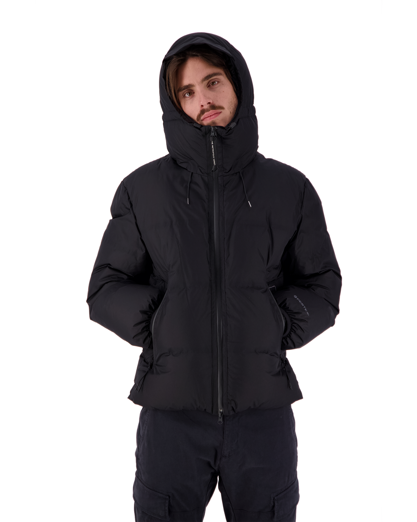 C.P. Company Metropolis Metropolis Series Pertex Hooded Down Jacket ZWART 4