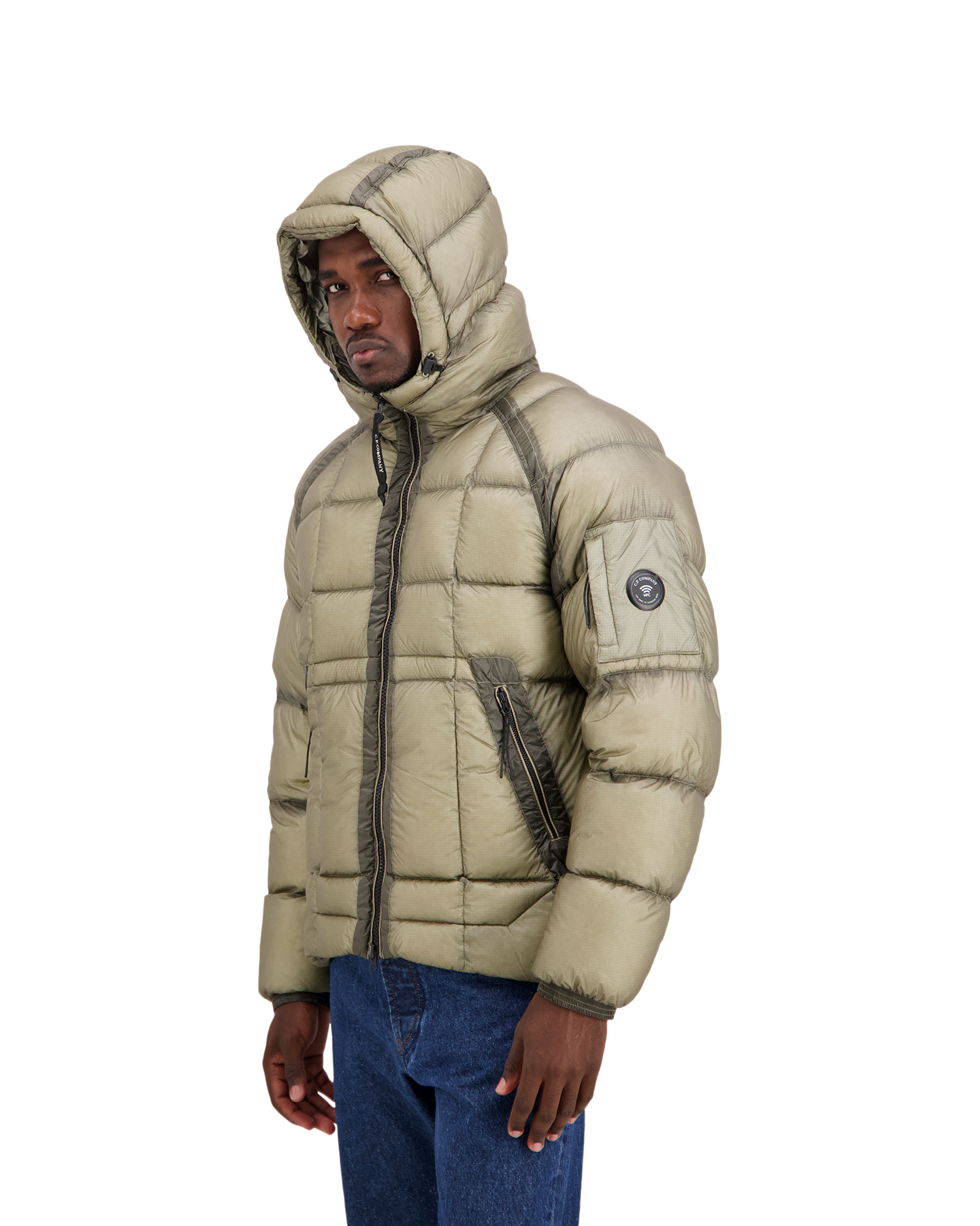 C.P. Company D.D. Shell Hooded Puffer Jacket GRIJS 3