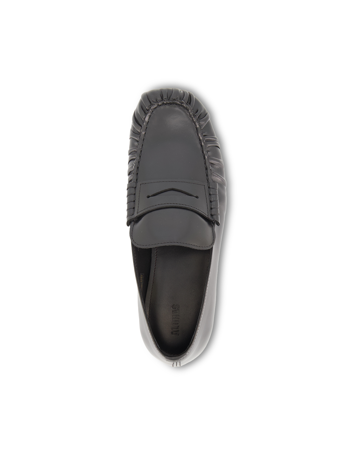 Alohas Aven Black Leather Loafers ZWART 5