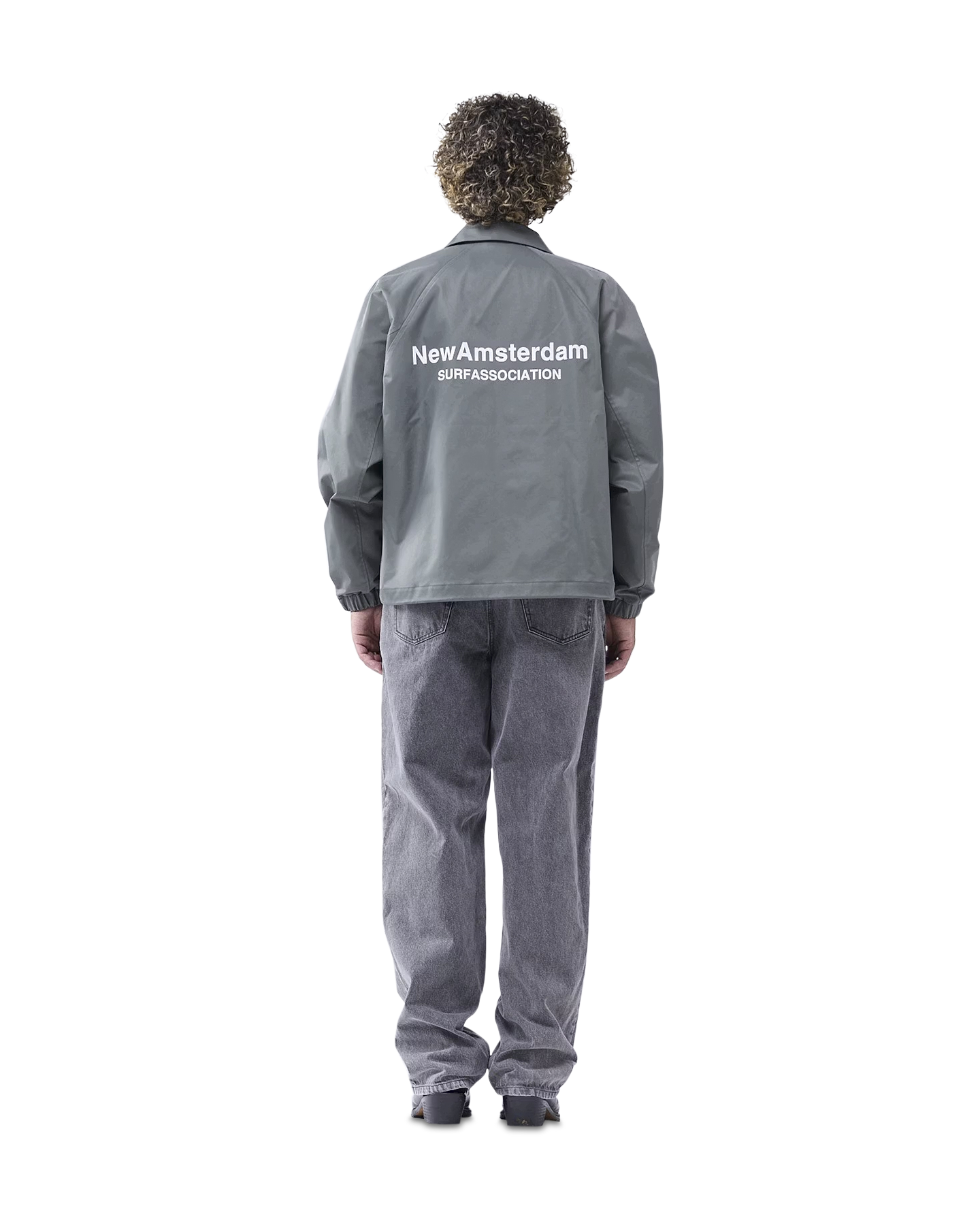 New Amsterdam Surf Association Nylon Coach Jacket Groen | Coef