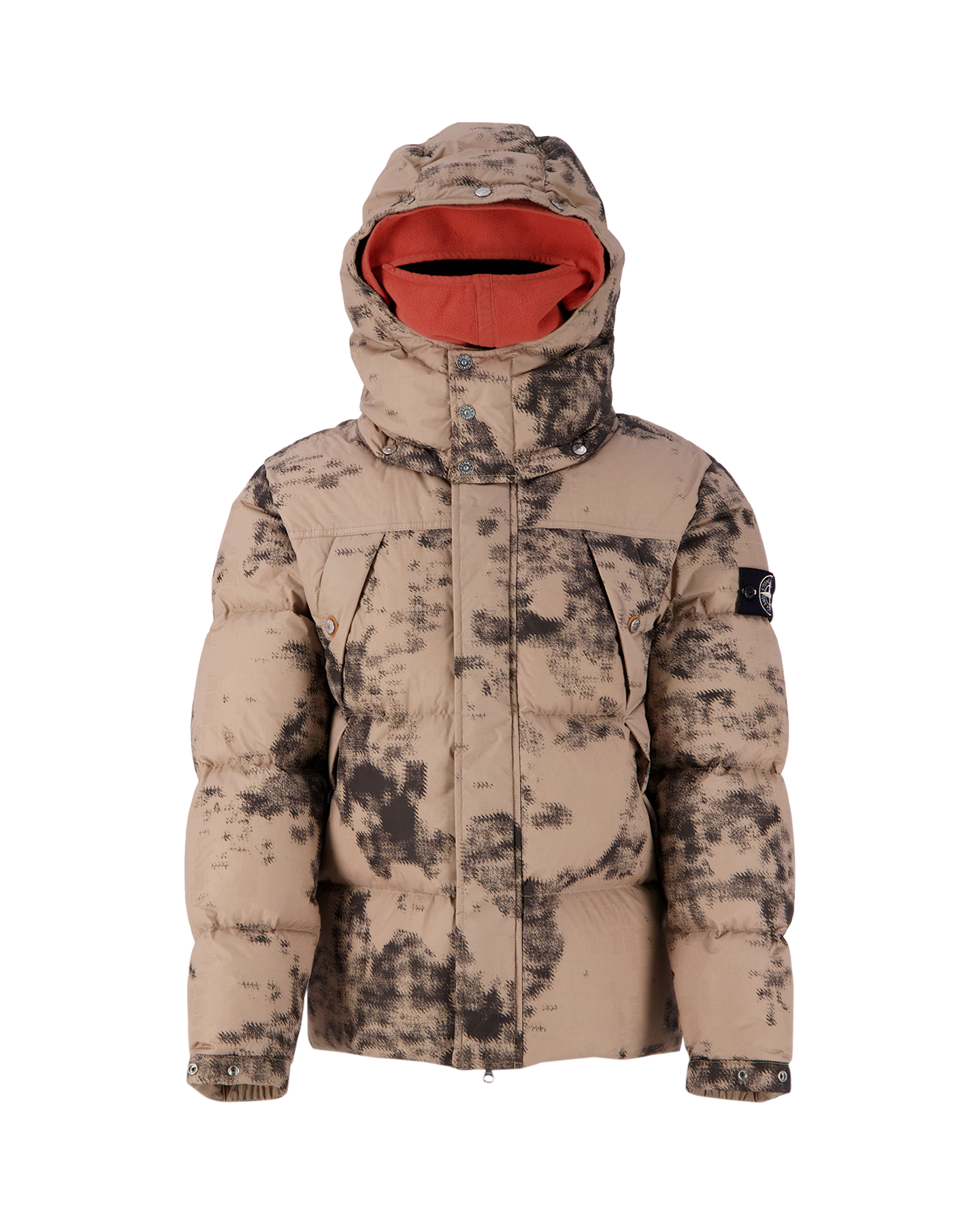 Stone Island 462E1 Ice Jacket Camouflage Down Beige | Coef