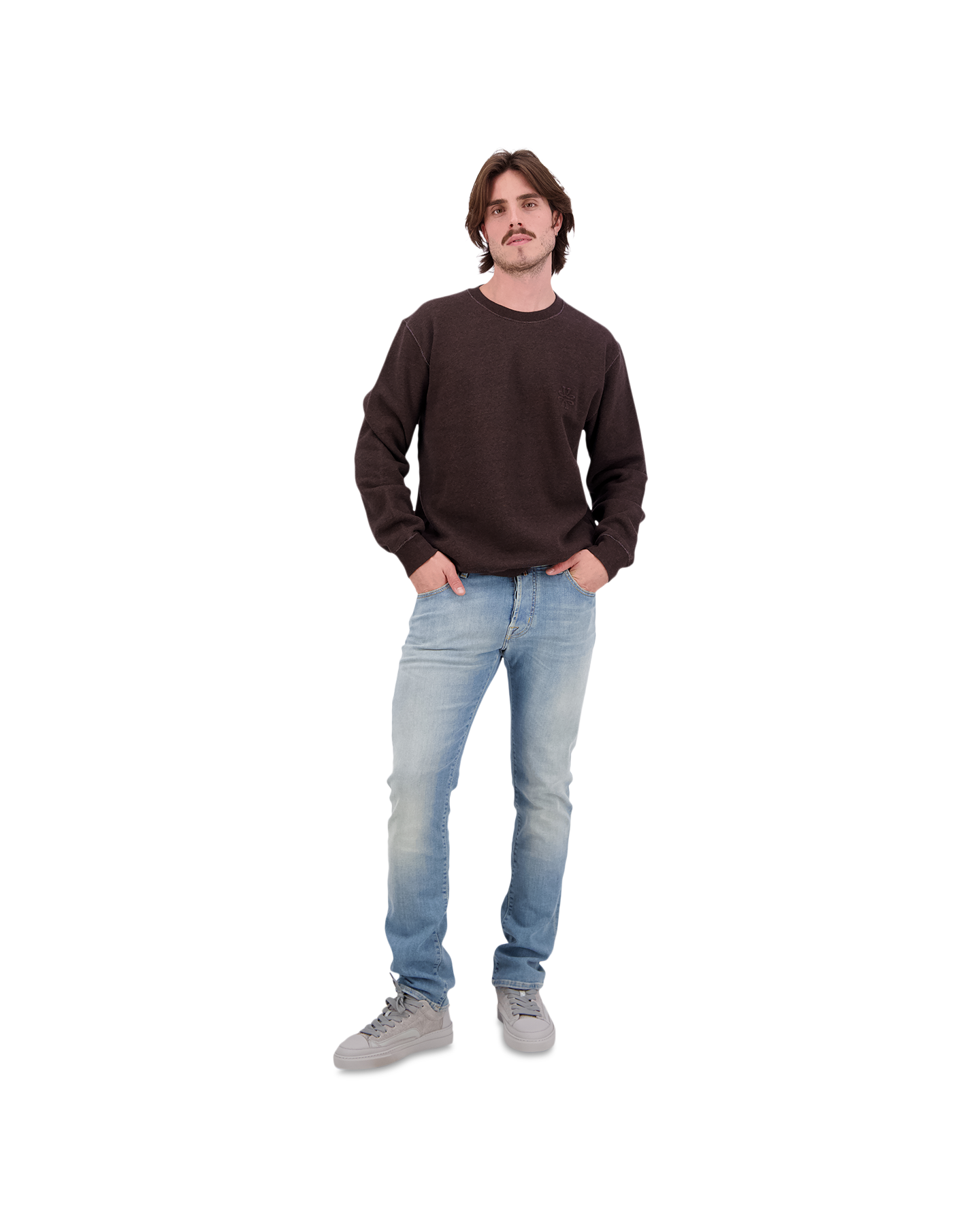 Jacob Cohen Felpa M4548 G144 DONKERBRUIN 5