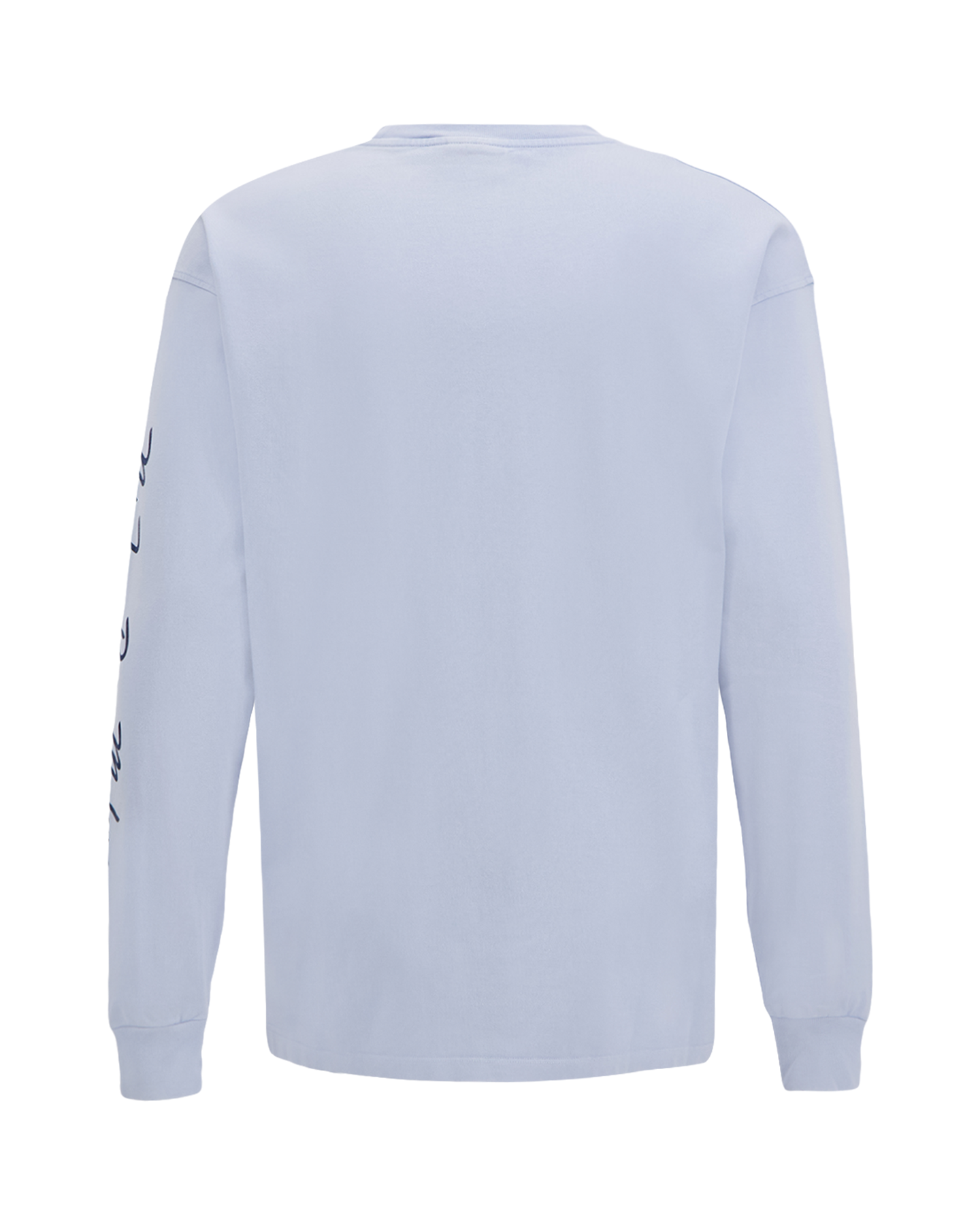 Drole de Monsieur Slogan Longsleeve T-Shirt LICHTBLAUW 2