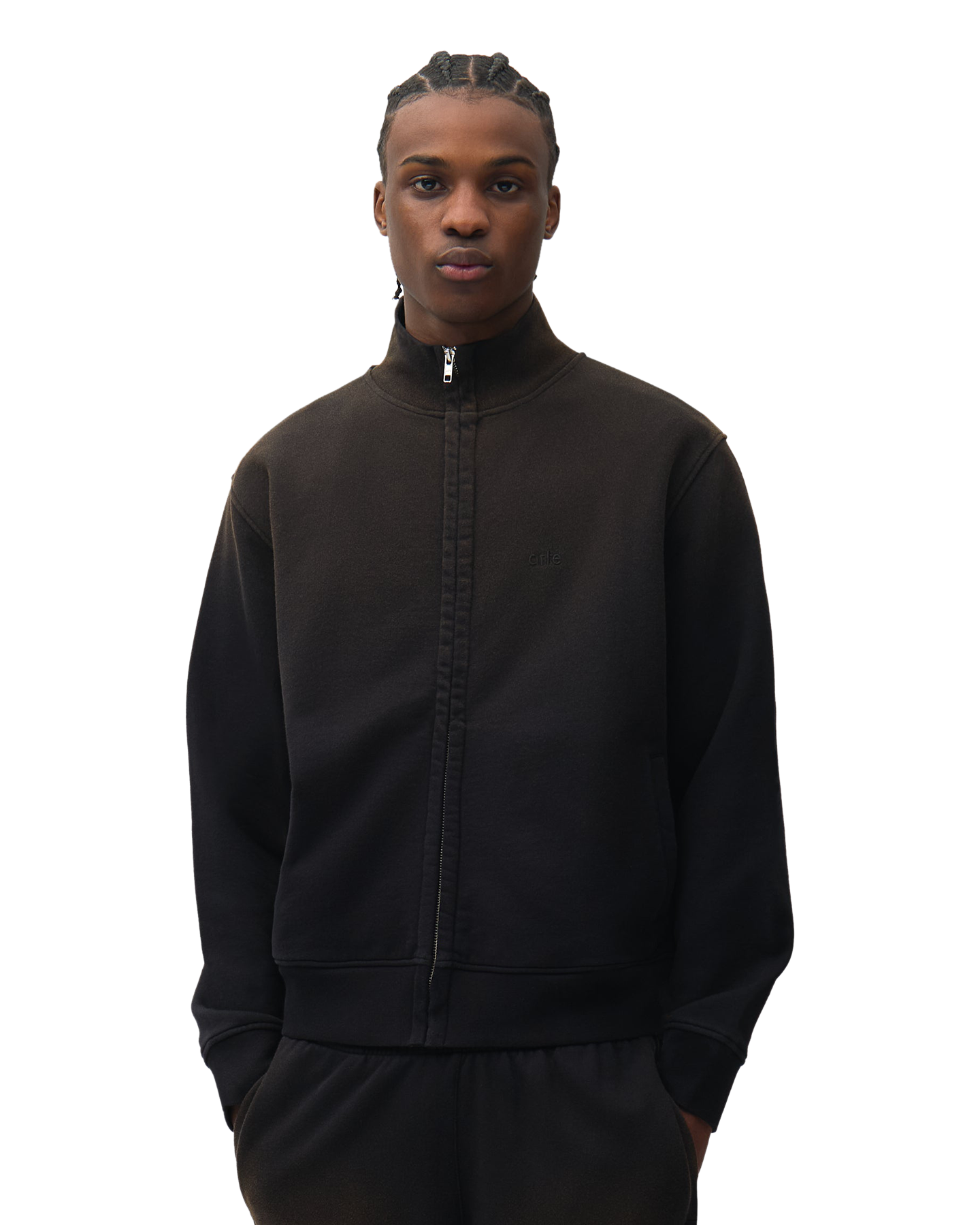 Arte Antwerp Sunfade Uniform Zip Sweatshirt ZWART 3