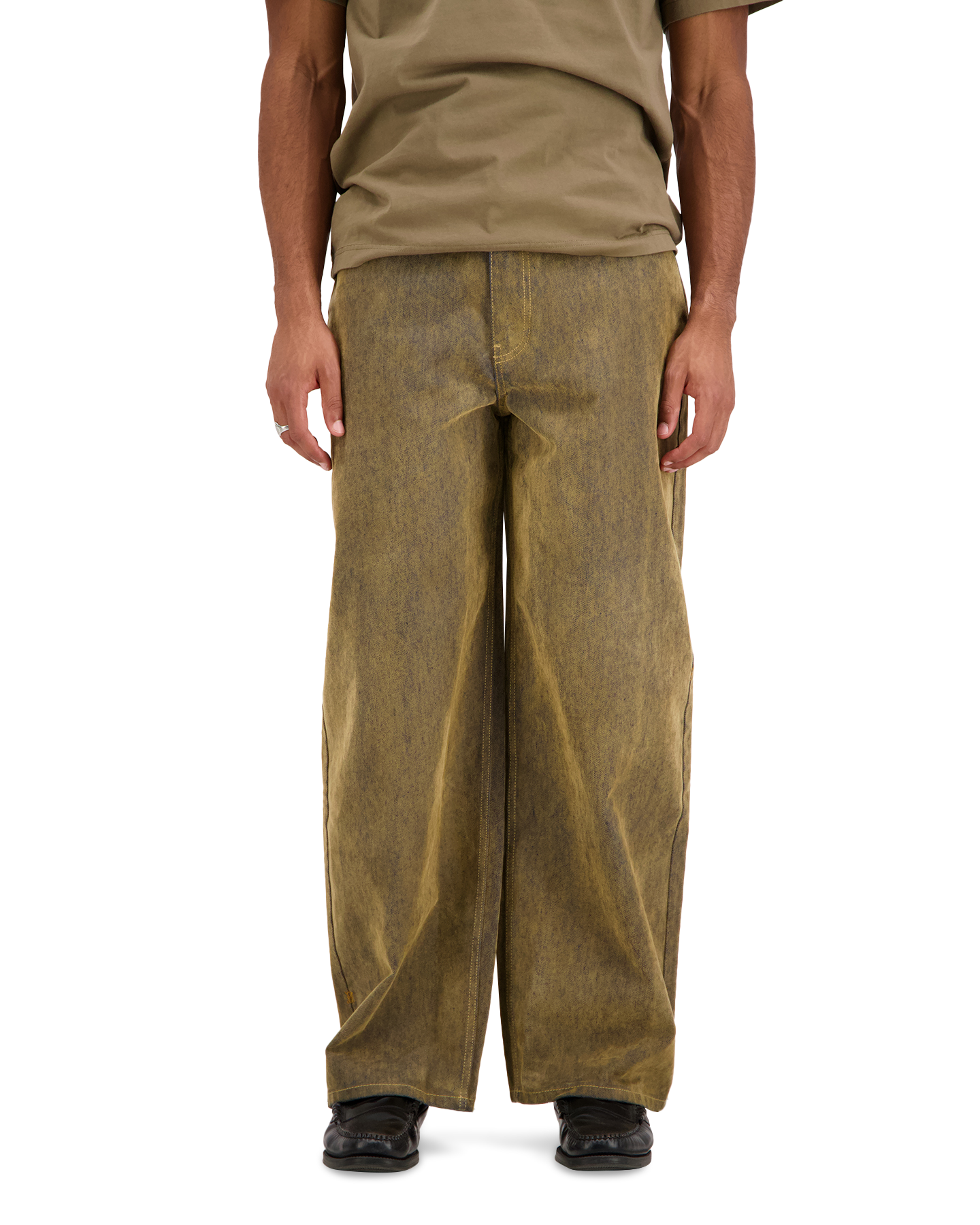 Daily Paper Velvet Shield Oversized Jeans BRUIN 3