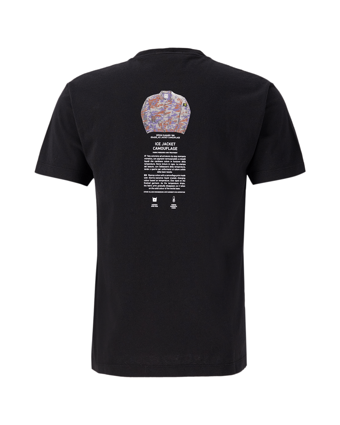 Stone Island Cotton Jersey Archivio T Shirt Zwart Coef Men