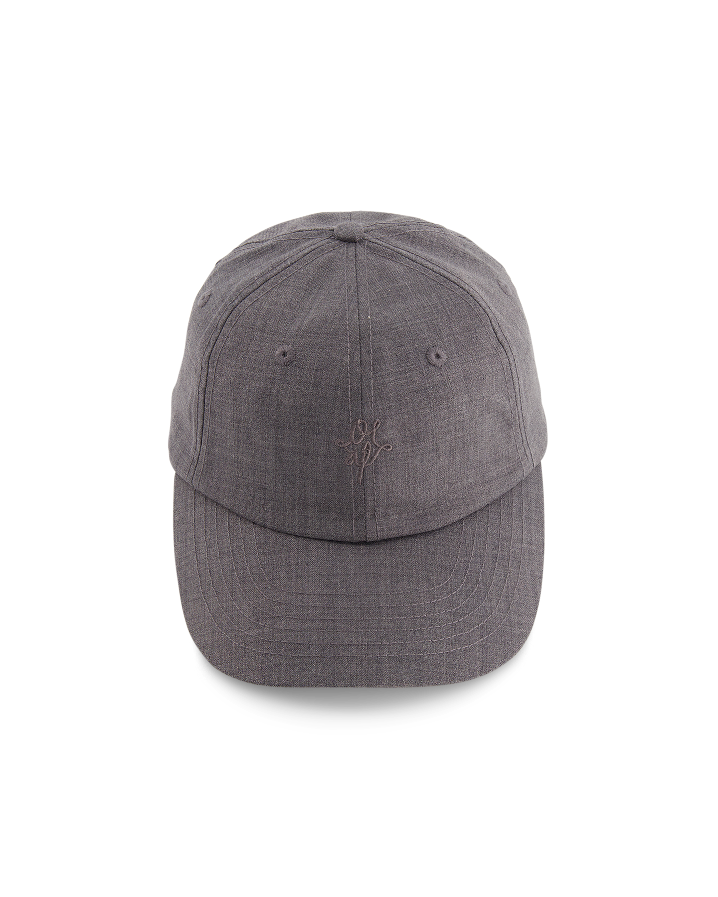 OLAF Wool Monogram Cap GRIJS 2
