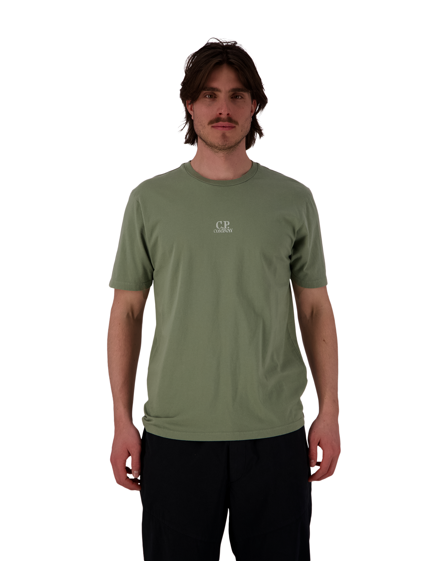C.P. Company 24/1 Jersey Artisanal Three Cards T-Shirt GROEN 5