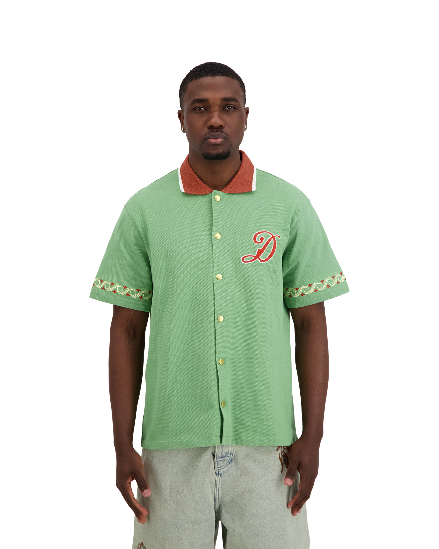 Drole de Monsieur Chemise Drôle Sport Brodée GROEN 4