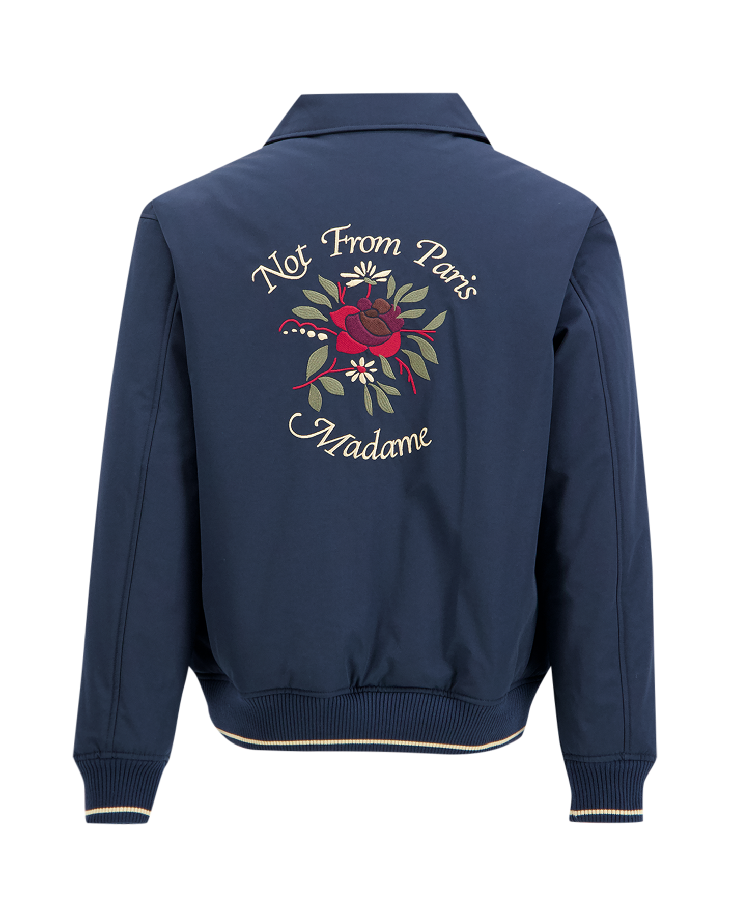 Drole de Monsieur Bomber Slogan Rose DONKERBLAUW 1