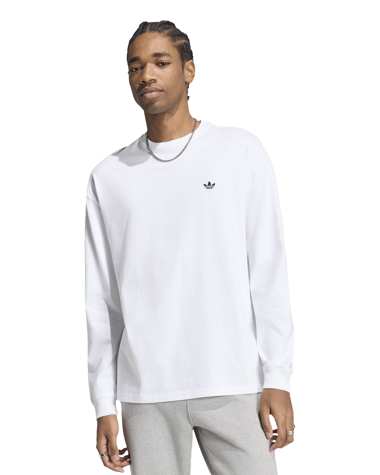 adidas Essential Longsleeve Tee WIT 3