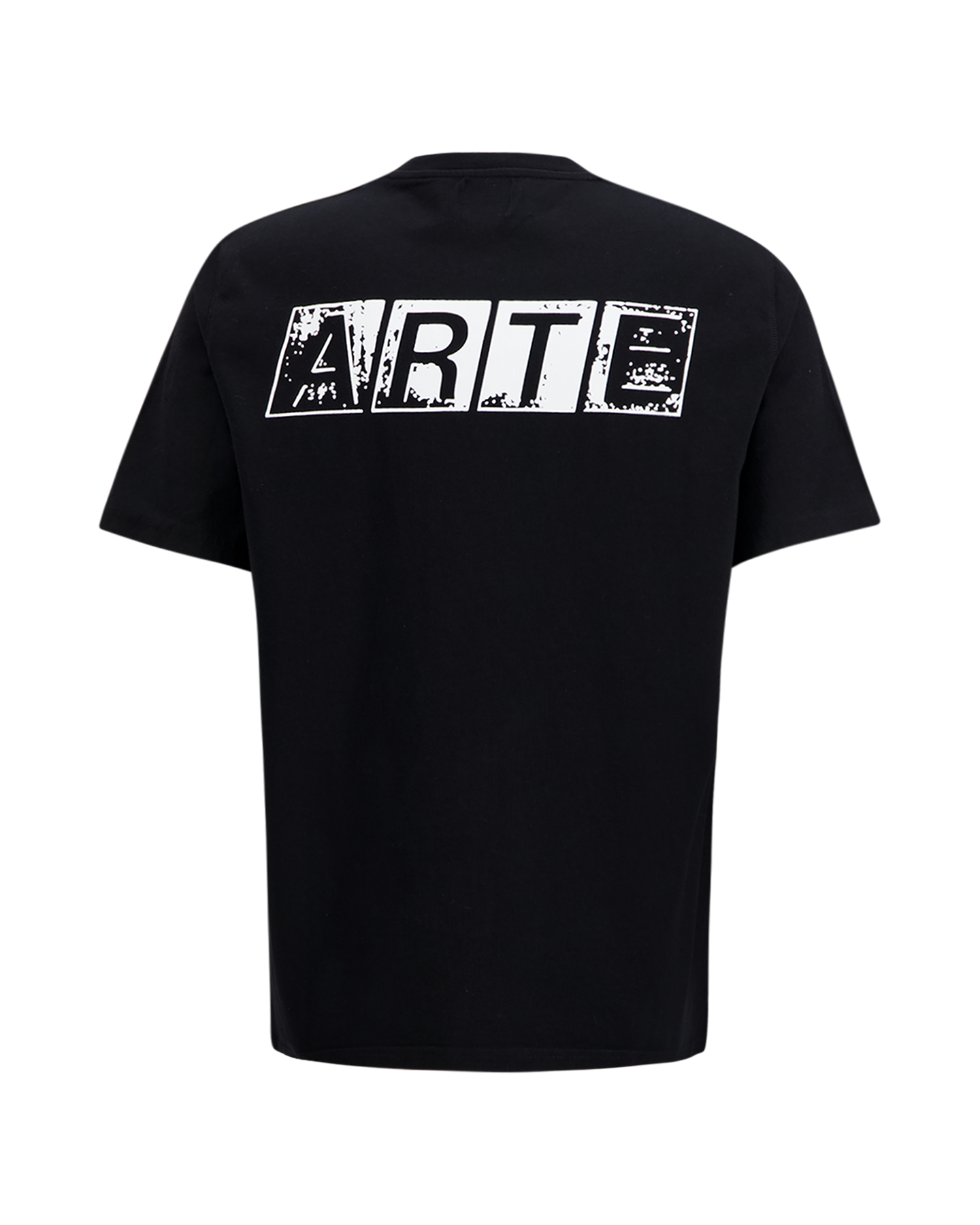 Arte Antwerp Faded Back Print T-Shirt ZWART 1