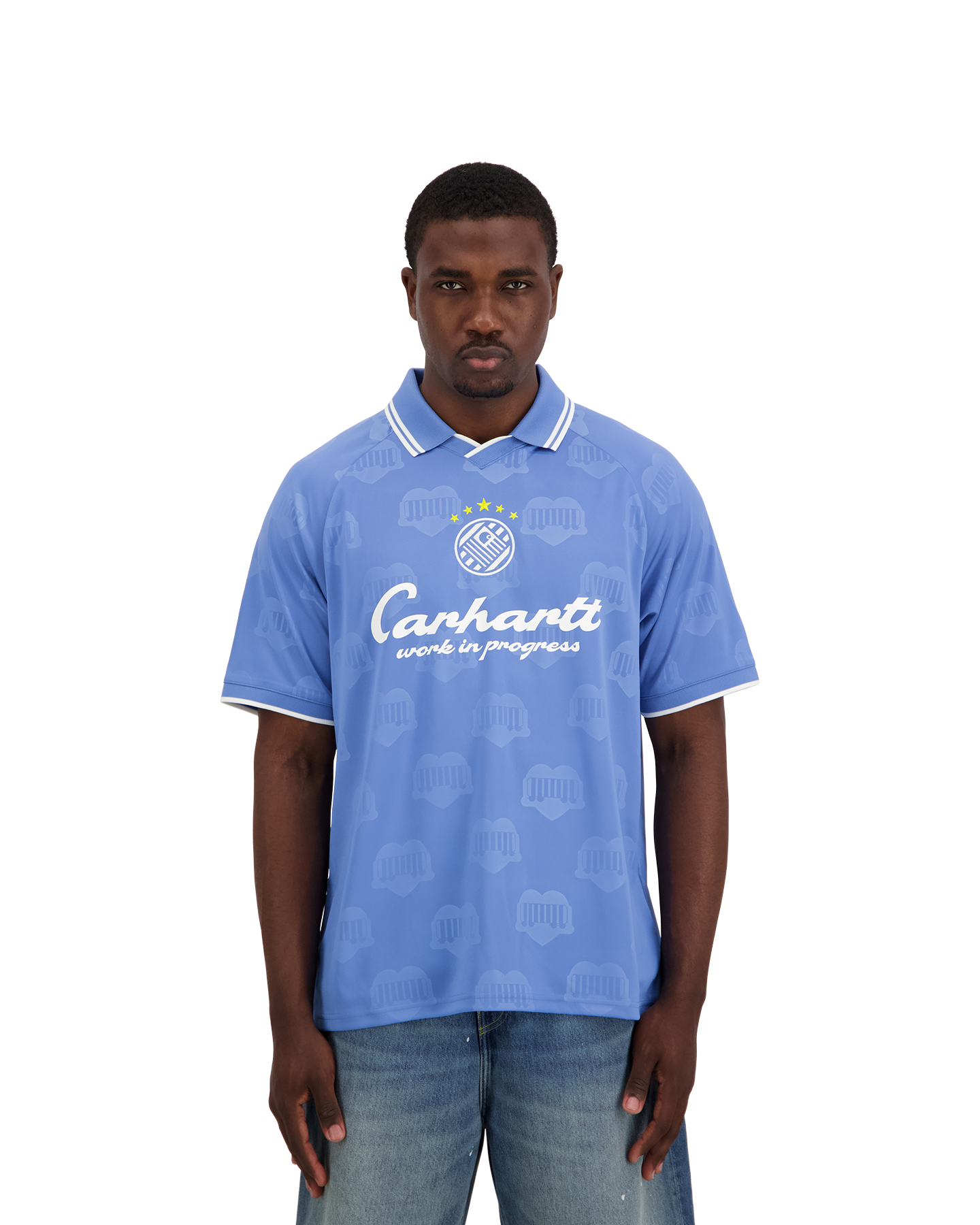 Carhartt WIP S/S Terrace Football T Shirt Blauw | Coef
