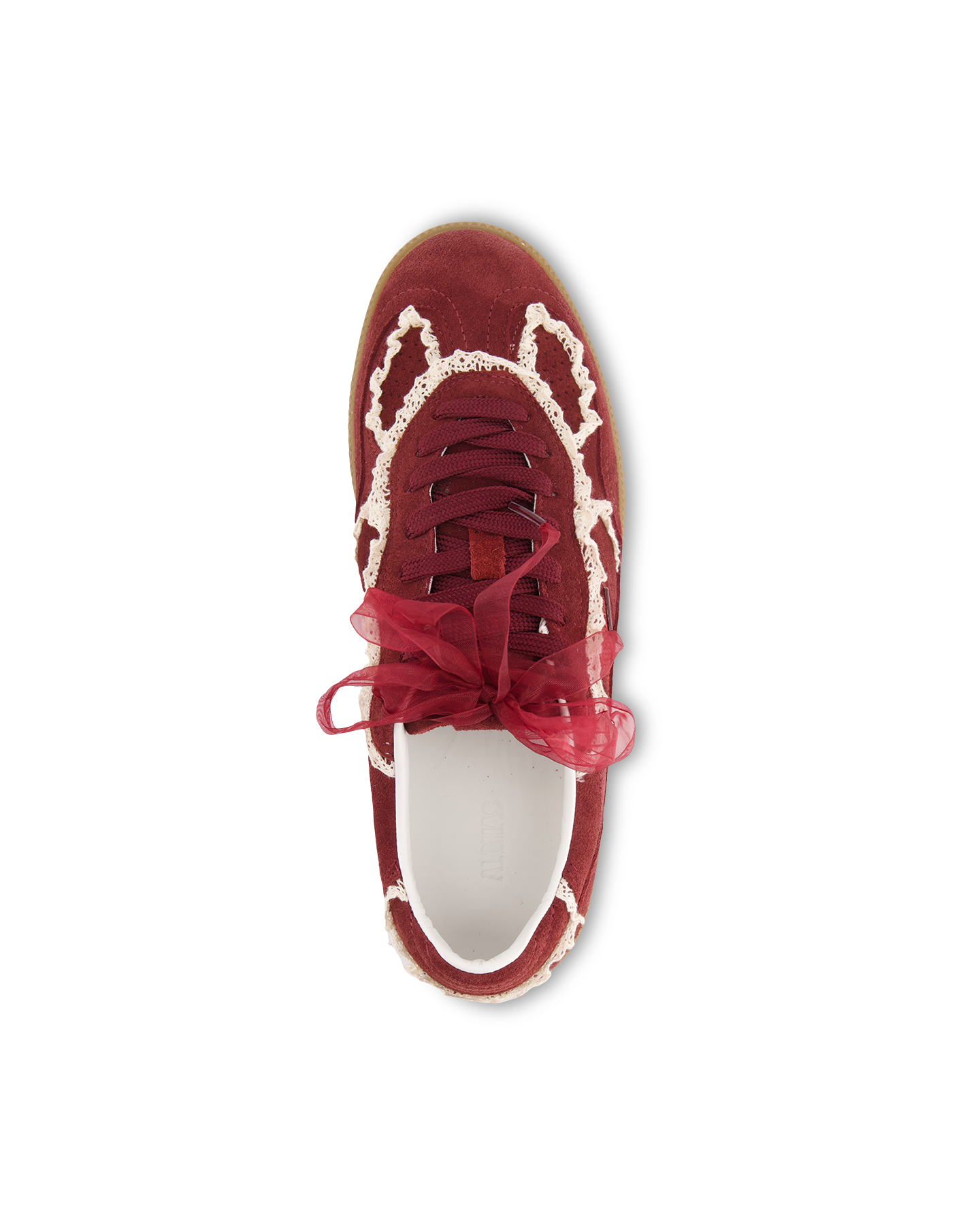 Alohas Tb.490 Crochet Burgundy Leather Sneakers ROOD 5