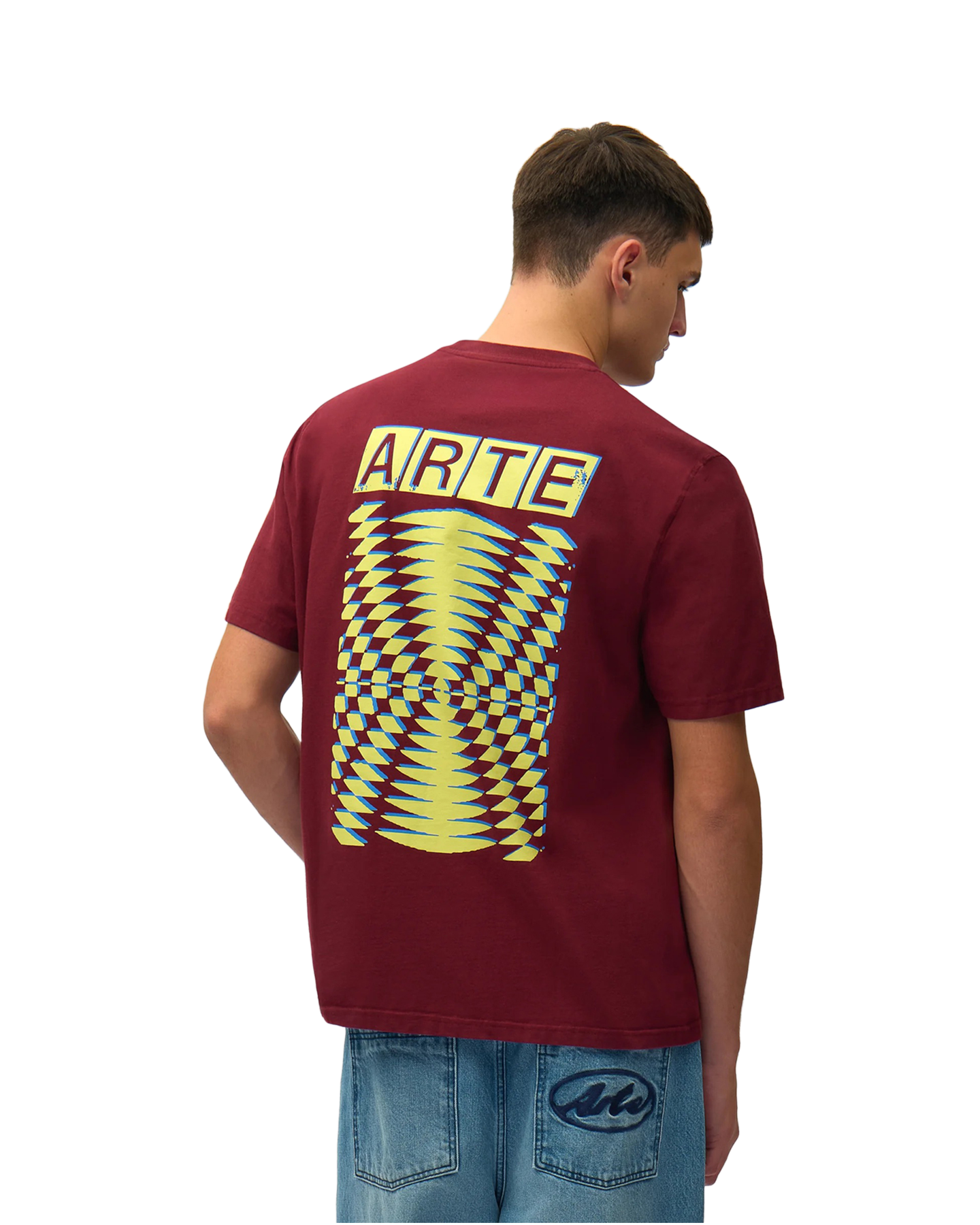 Arte Antwerp Abstract Back Print T-Shirt ROOD 3