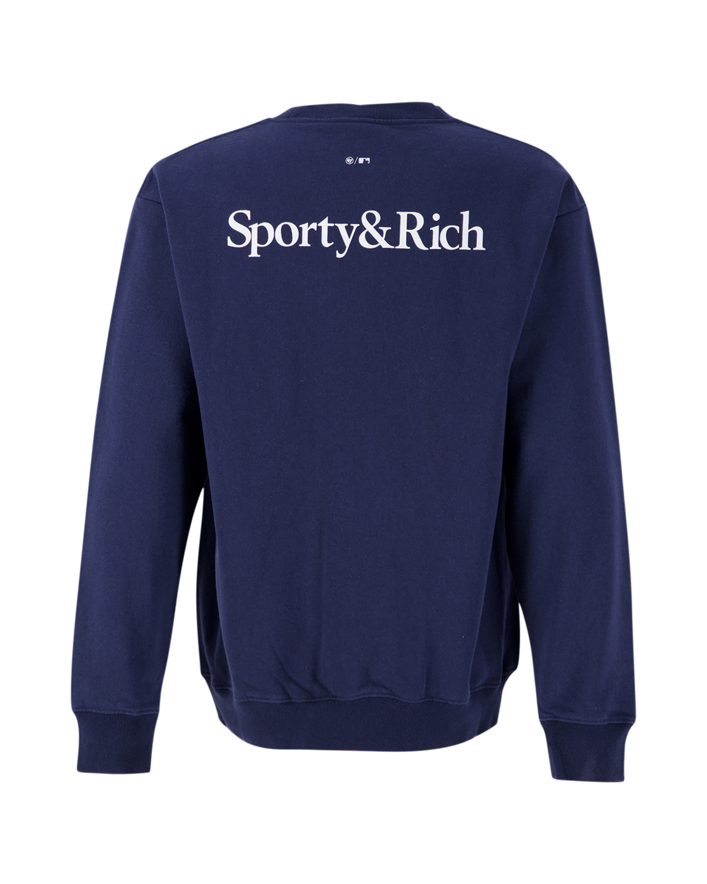 Sporty & Rich Yankees Serif Crewneck Donkerblauw | Coef