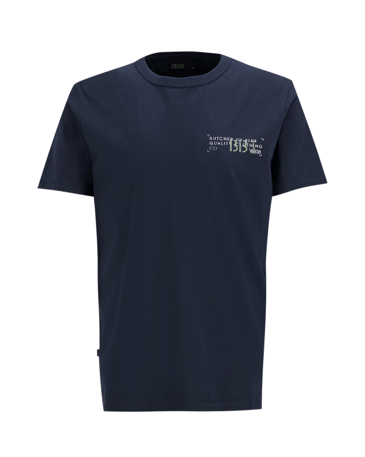 Butcher of Blue Classic Box Tee DONKERBLAUW 1
