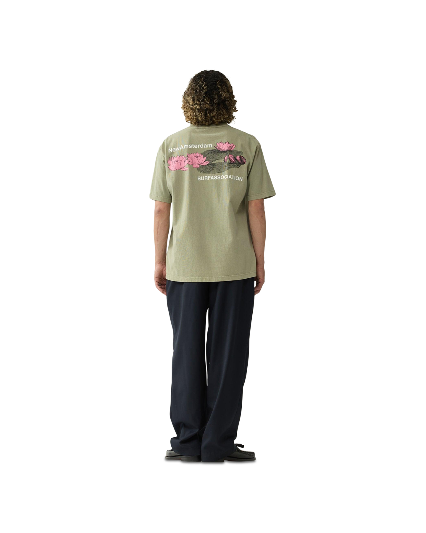 New Amsterdam Surf Association Lilies Tee GROEN 3