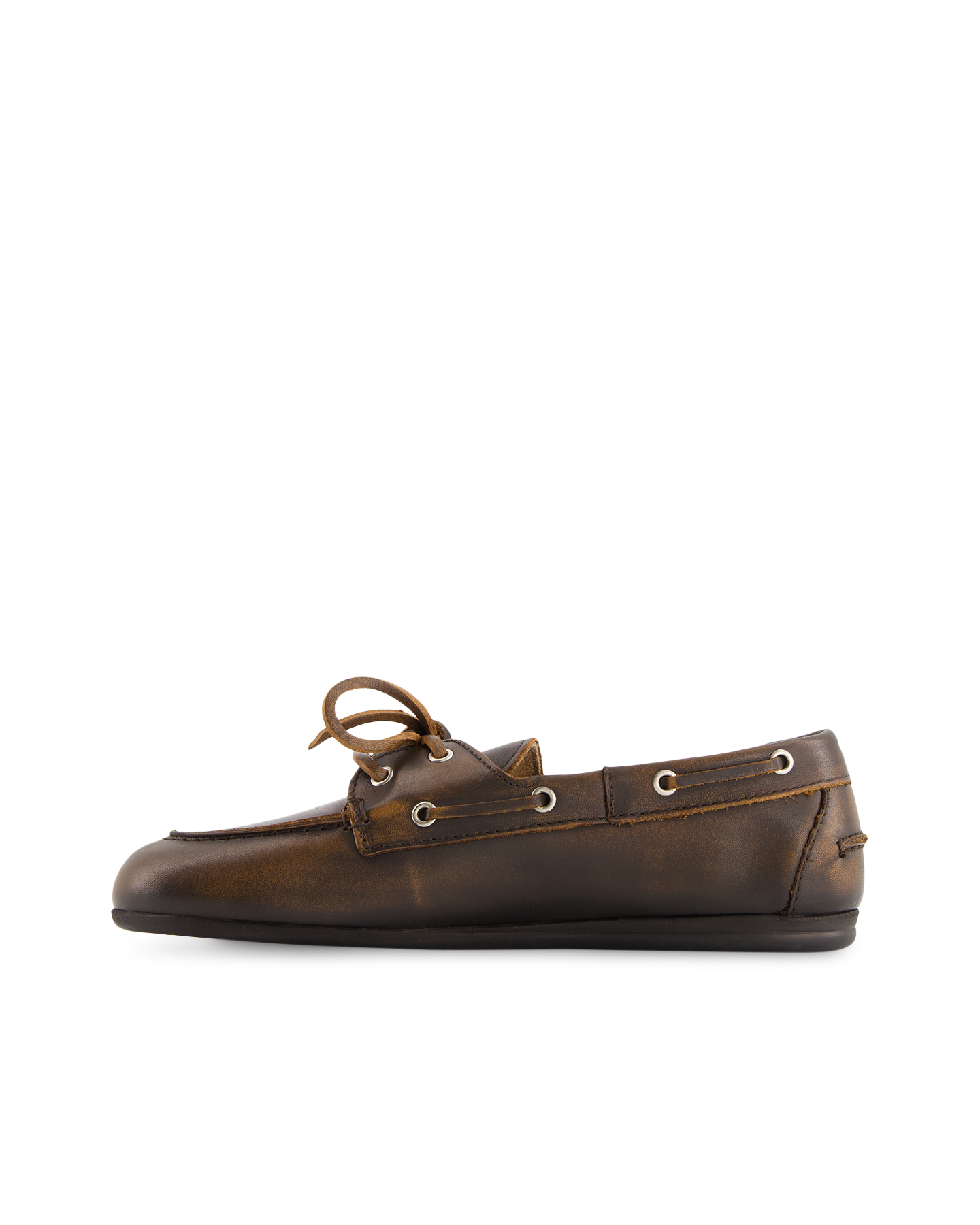 Posa Boat Loafer Brushed - Leather DONKERBRUIN 3