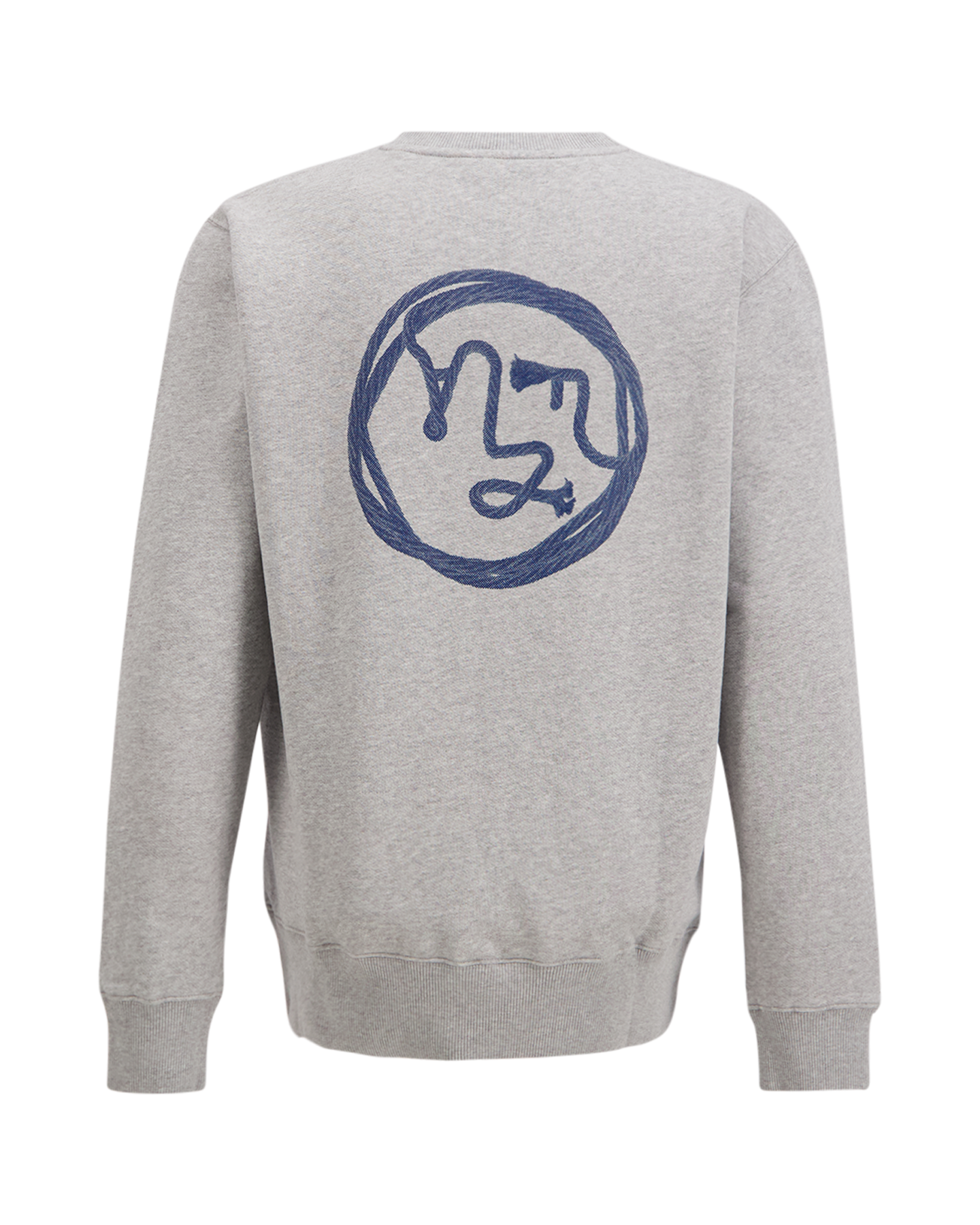 OLAF Lasso Face Crewneck GRIJS 1