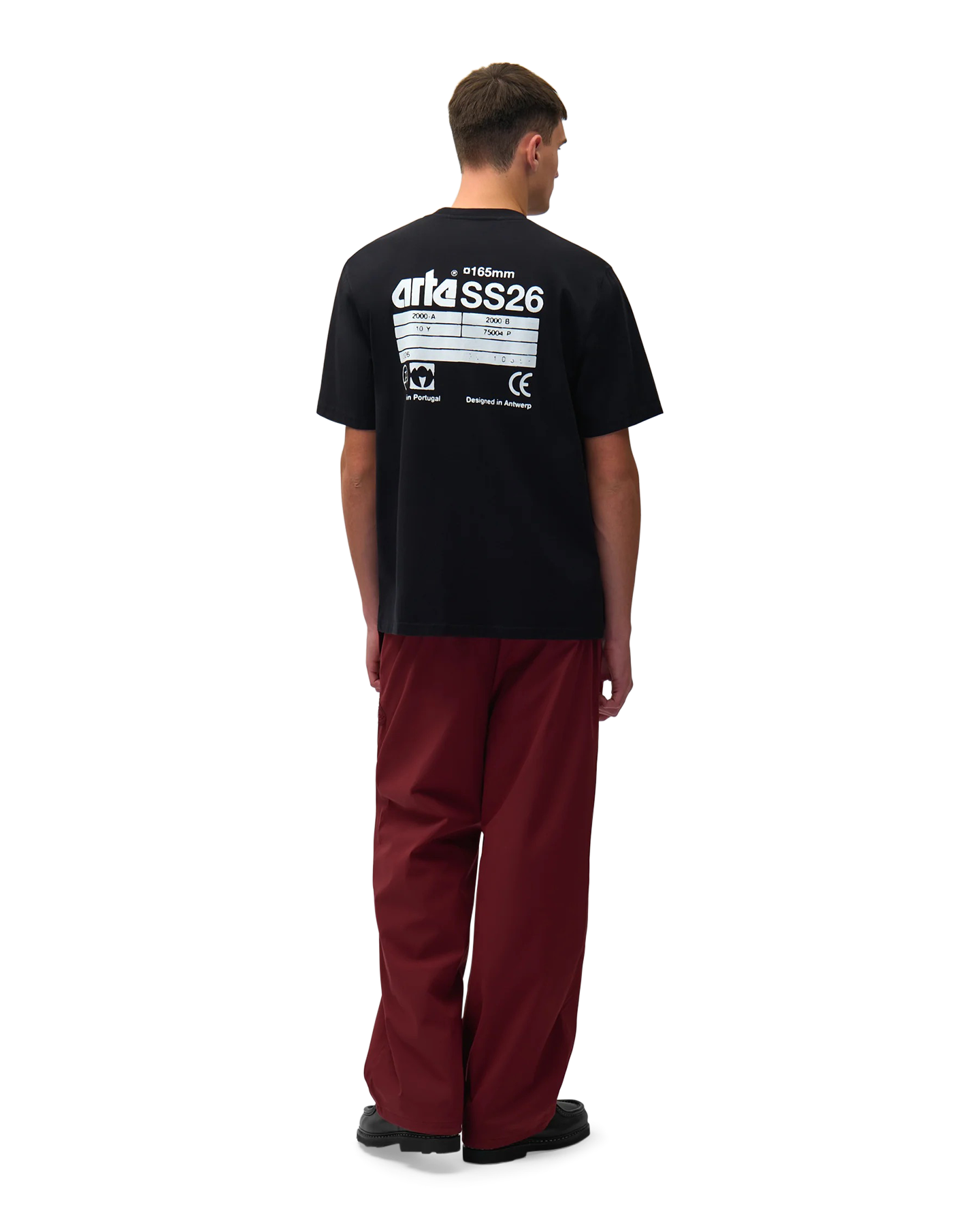 Arte Antwerp Ss26 Back T-Shirt ZWART 5