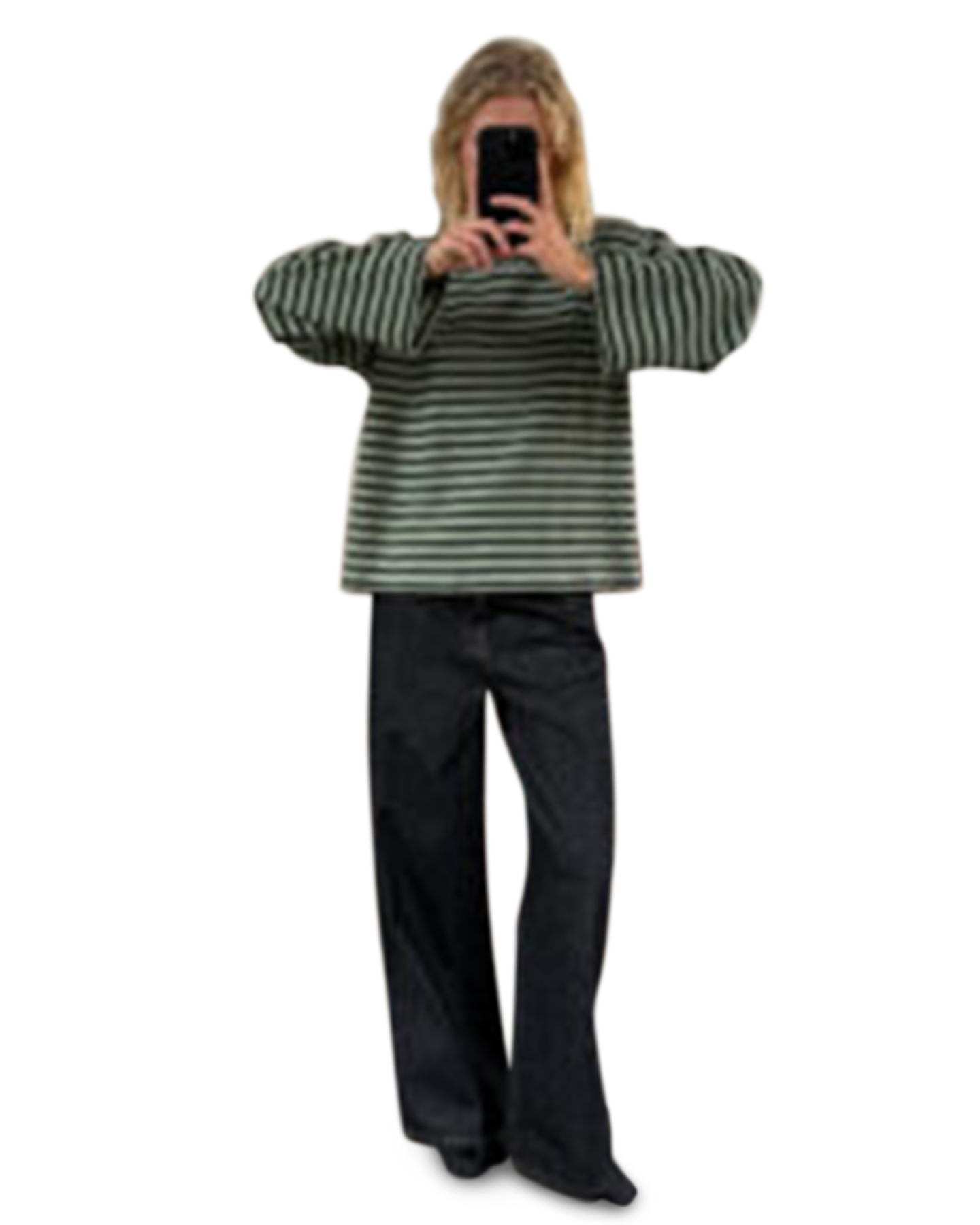 Boii Studios Alberte Stripe Tee ZWART 3