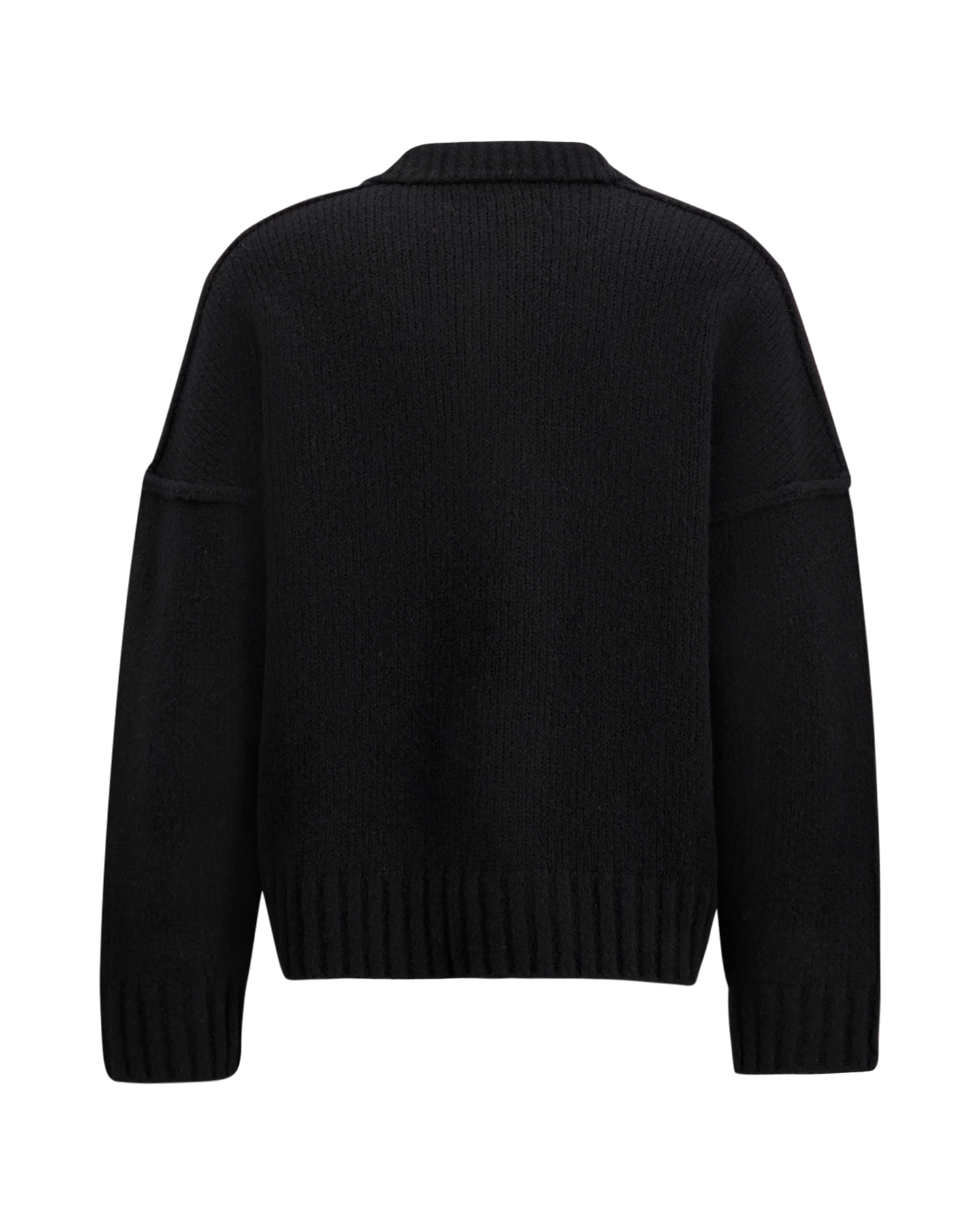 Seventh Wool Knit Polo ZWART 2