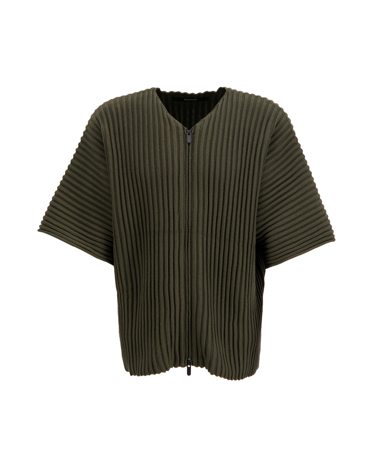Seventh Rib Knit Kimono Top GROEN 1
