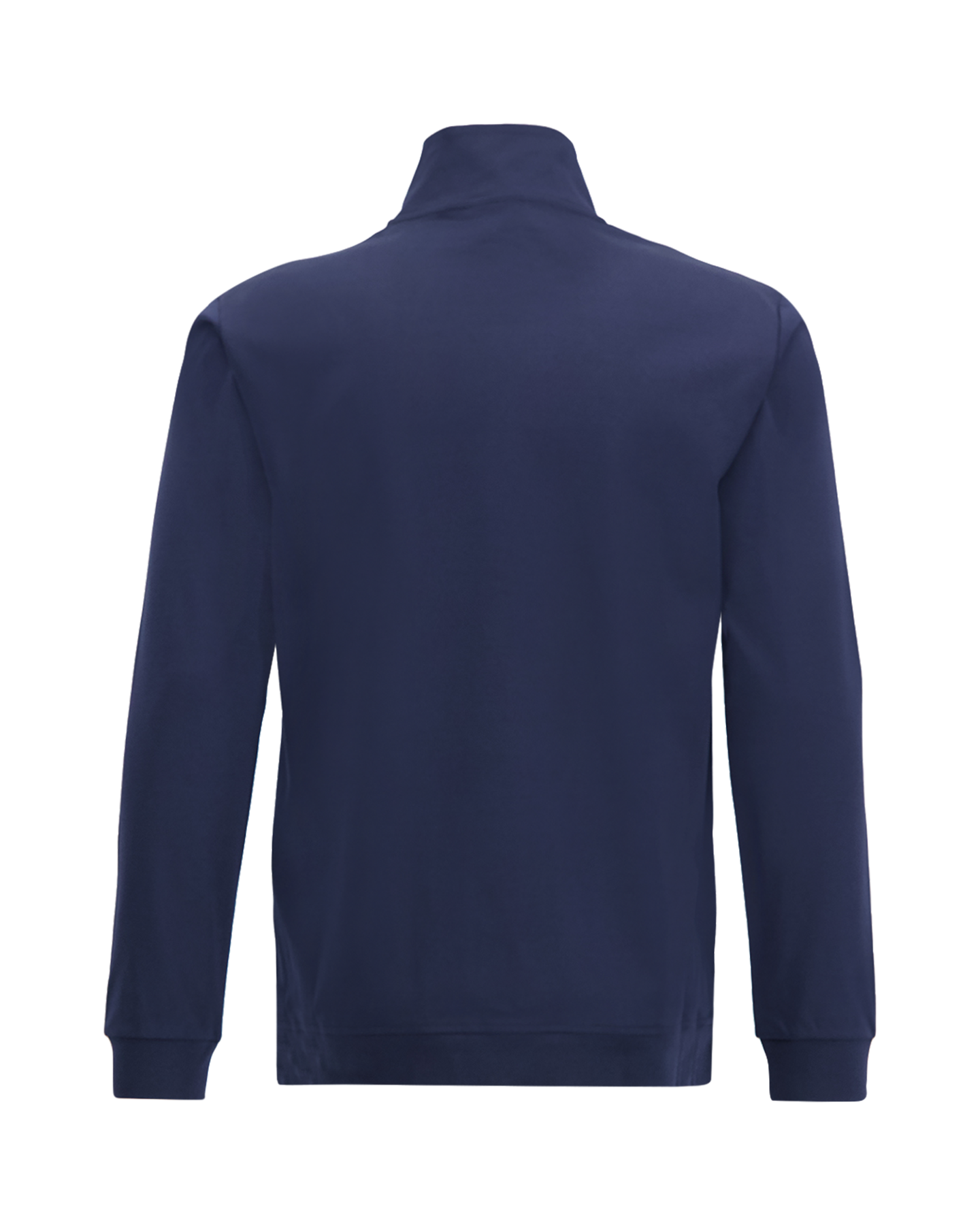 Valenza Supima Zip Through Sweater DONKERBLAUW 2
