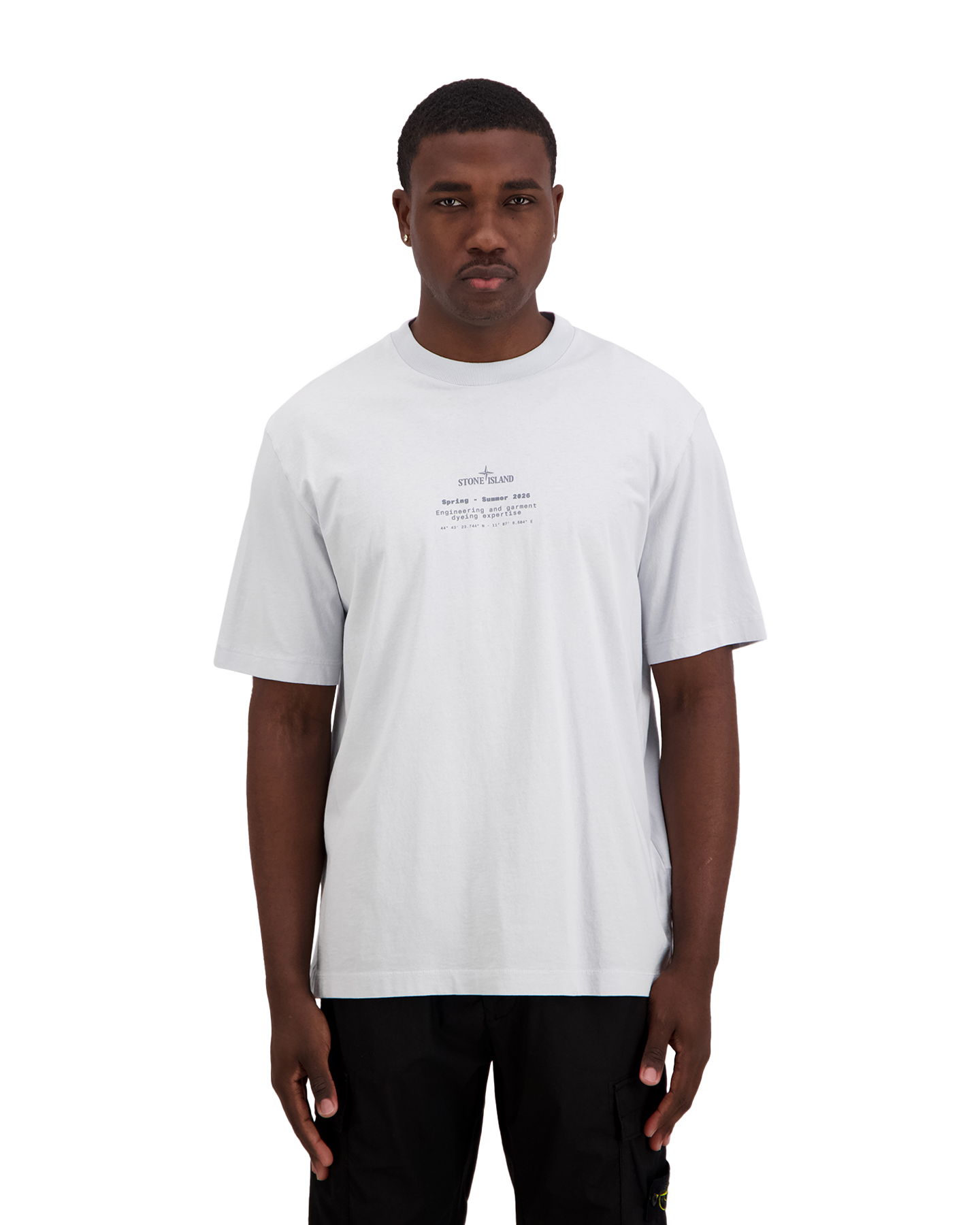Stone Island S0285 Print T-Shirt LICHTBLAUW 4