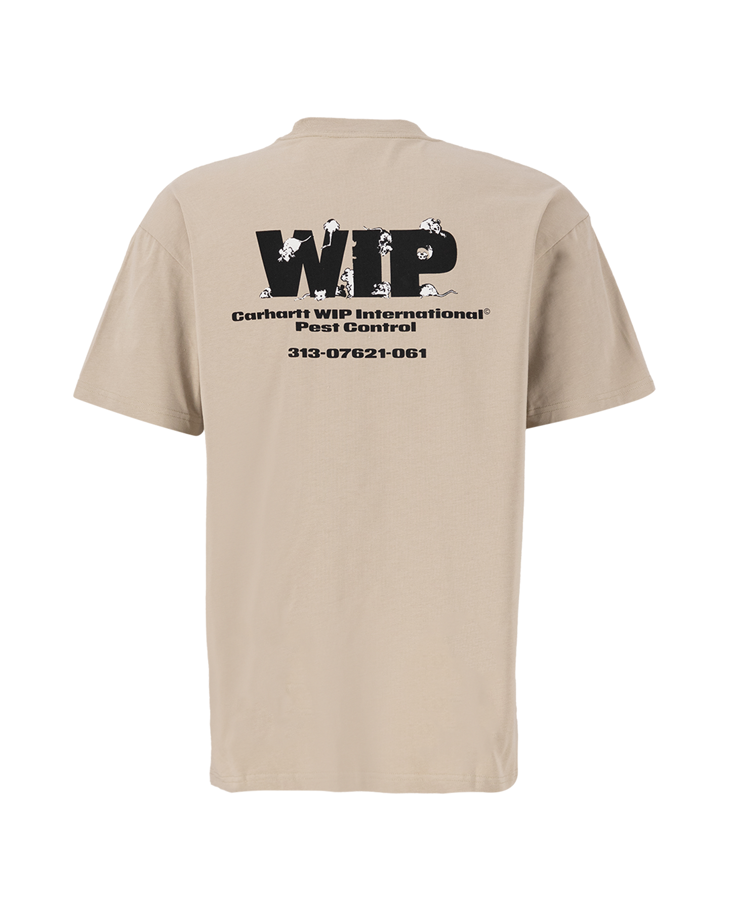 Carhartt WIP S/S Pest Control T-Shirt BEIGE 2