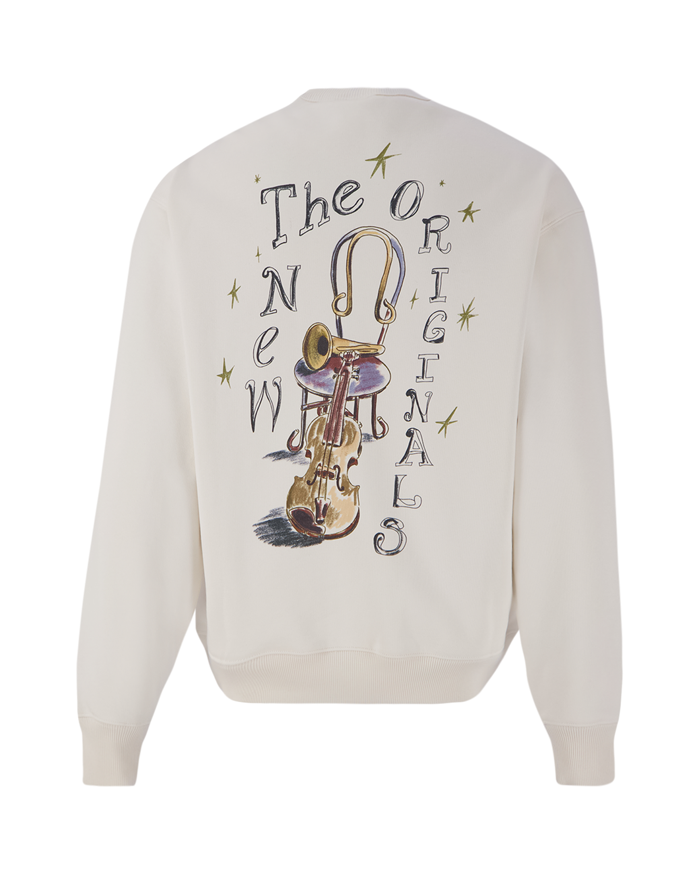 The New Originals Jazz Instruments Crewneck WIT 1