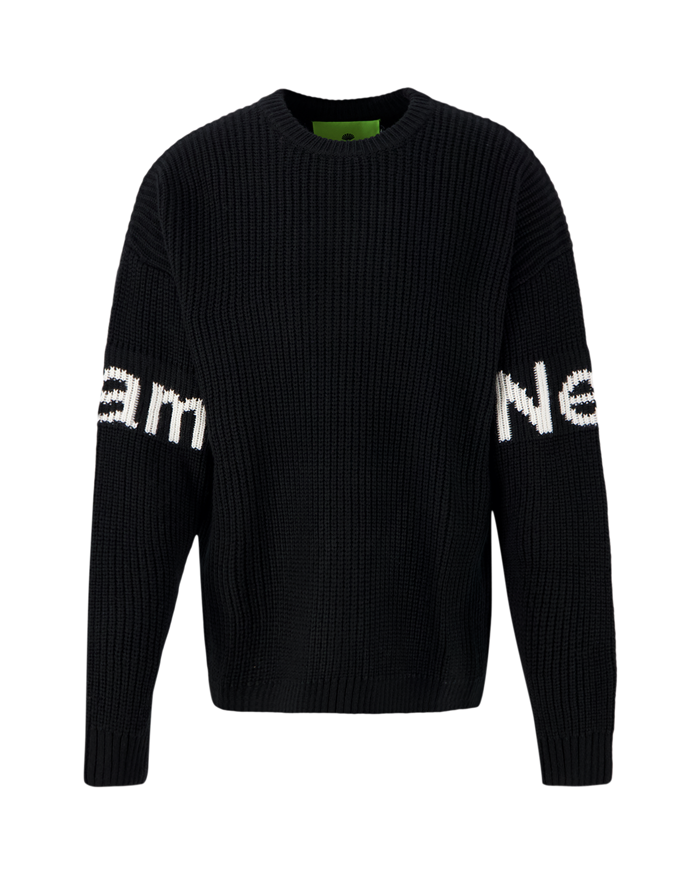 New Amsterdam Surf Association Name Crew Knit Black ZWART 1