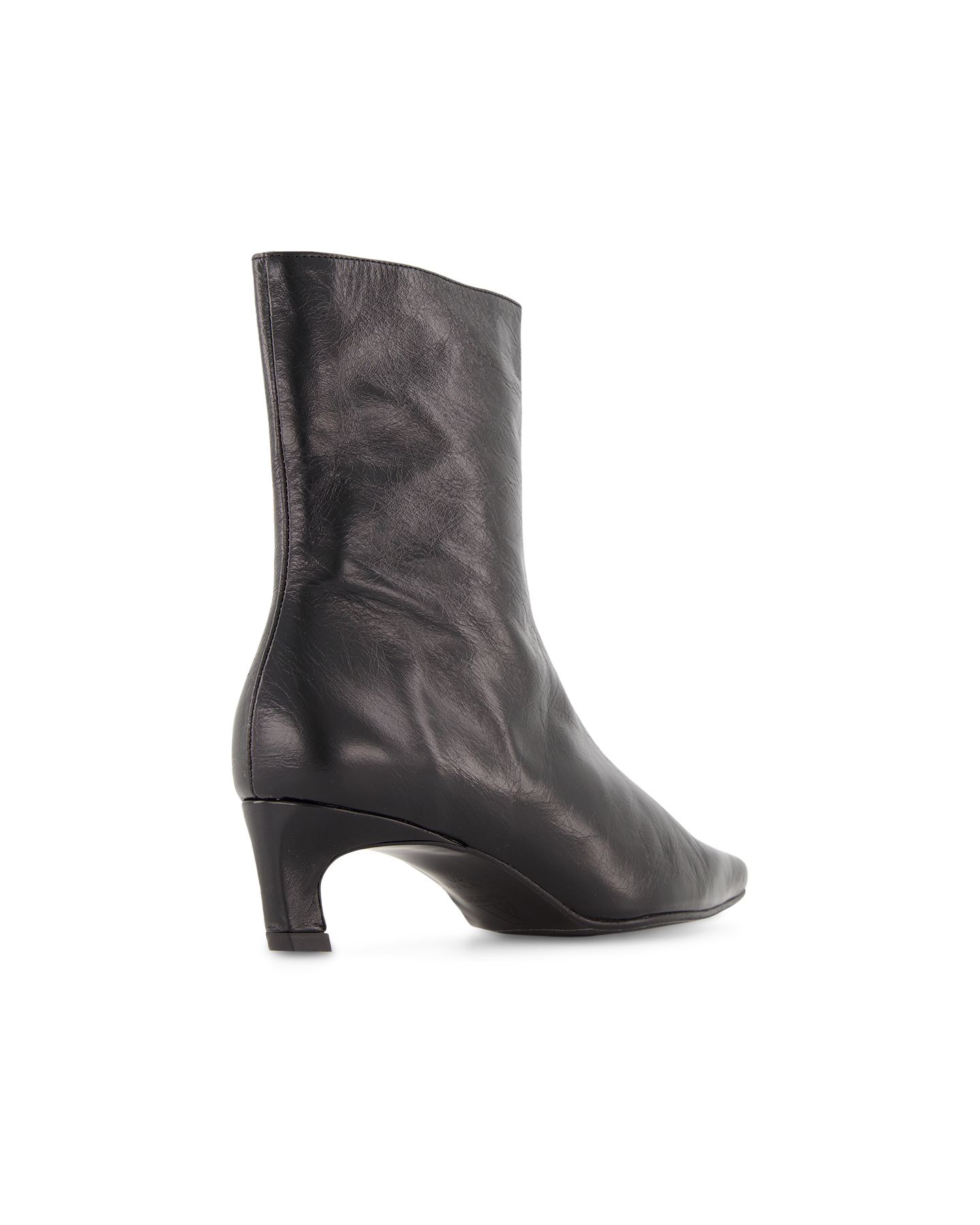 Alohas Ambar Rift Black Leather Ankle Boots ZWART 4