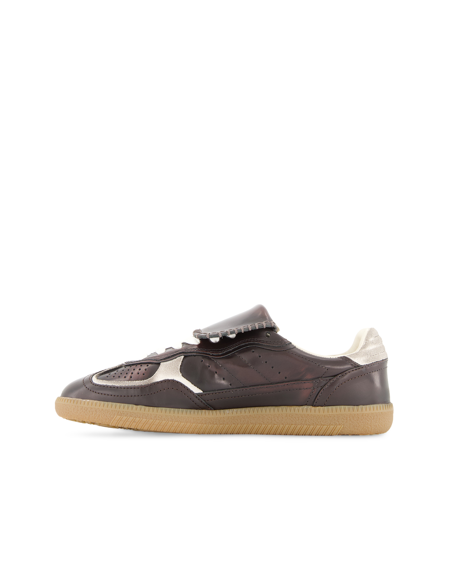 Alohas Tb.490 Club Vintage Effect Dark Chocolate Leather Sneakers ZWART 3