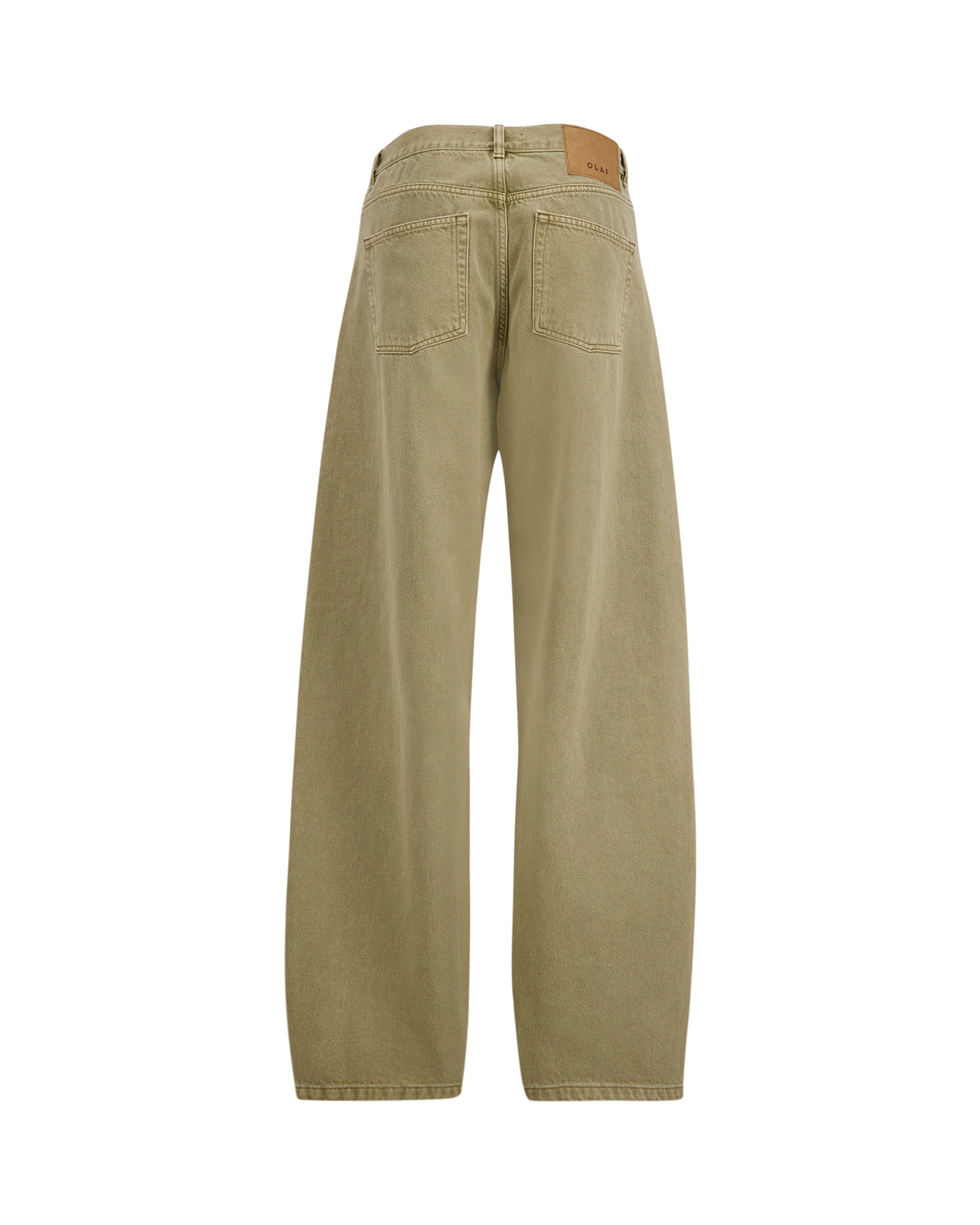 OLAF Monogram Barrel Leg Denim Pant BRUIN 2