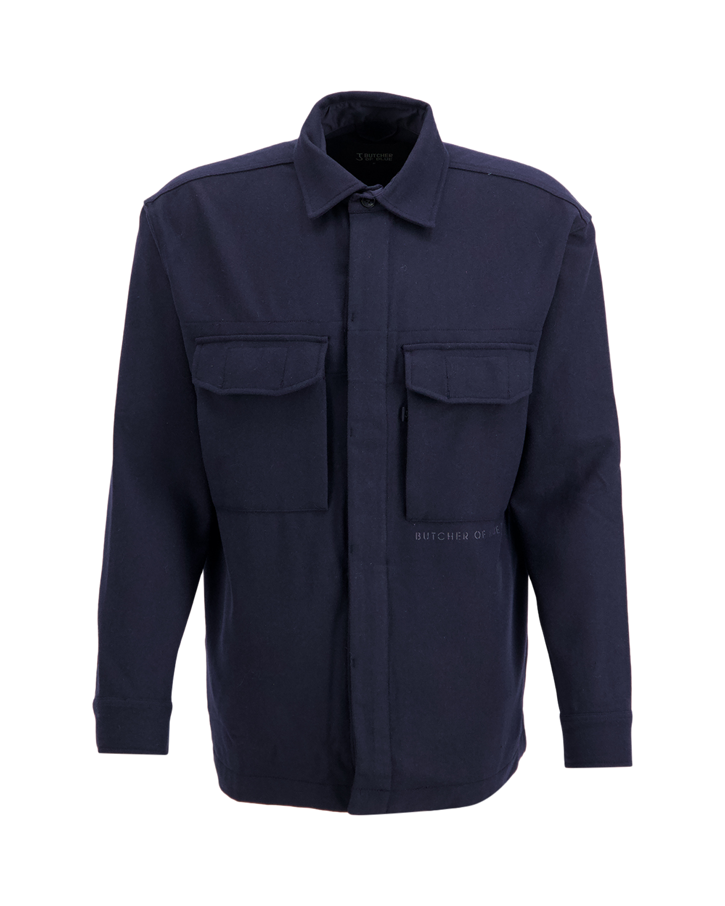 Butcher of Blue Dan Wool Overshirt BLAUW 1
