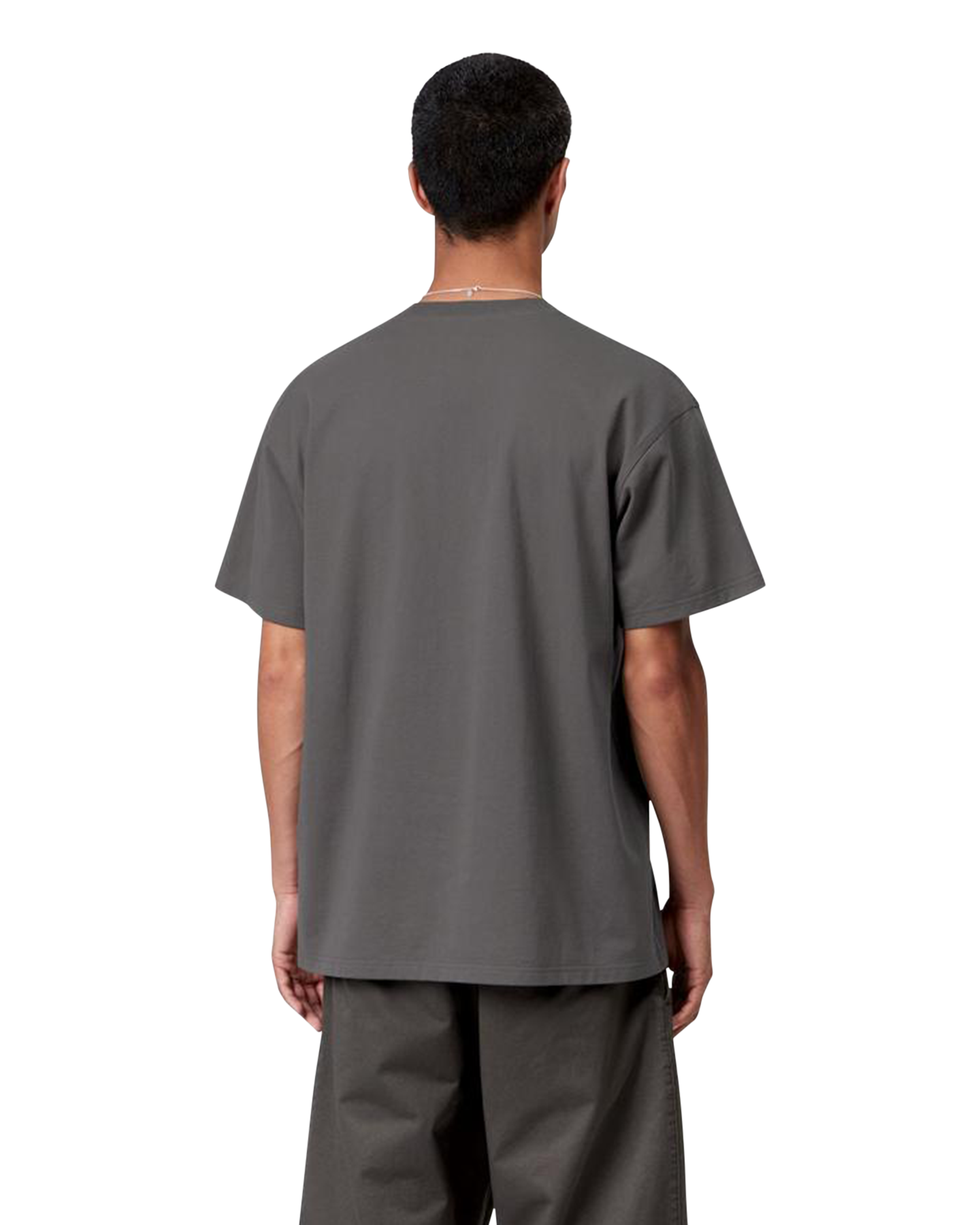 Carhartt S/S American Script T Shirt ANTHRACIET 4